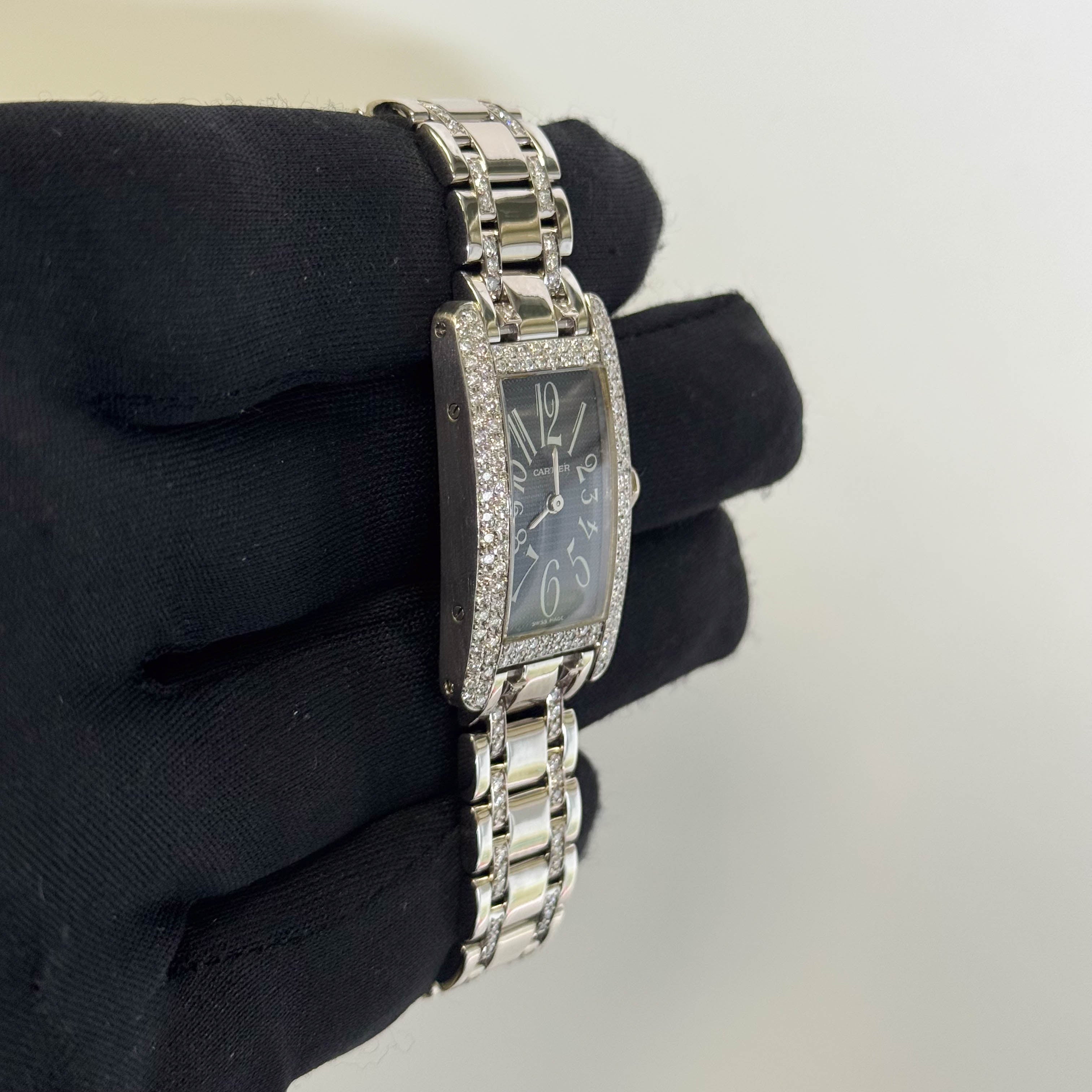 Cartier Tank 28mm Black Dial Watch Ref# W2605129