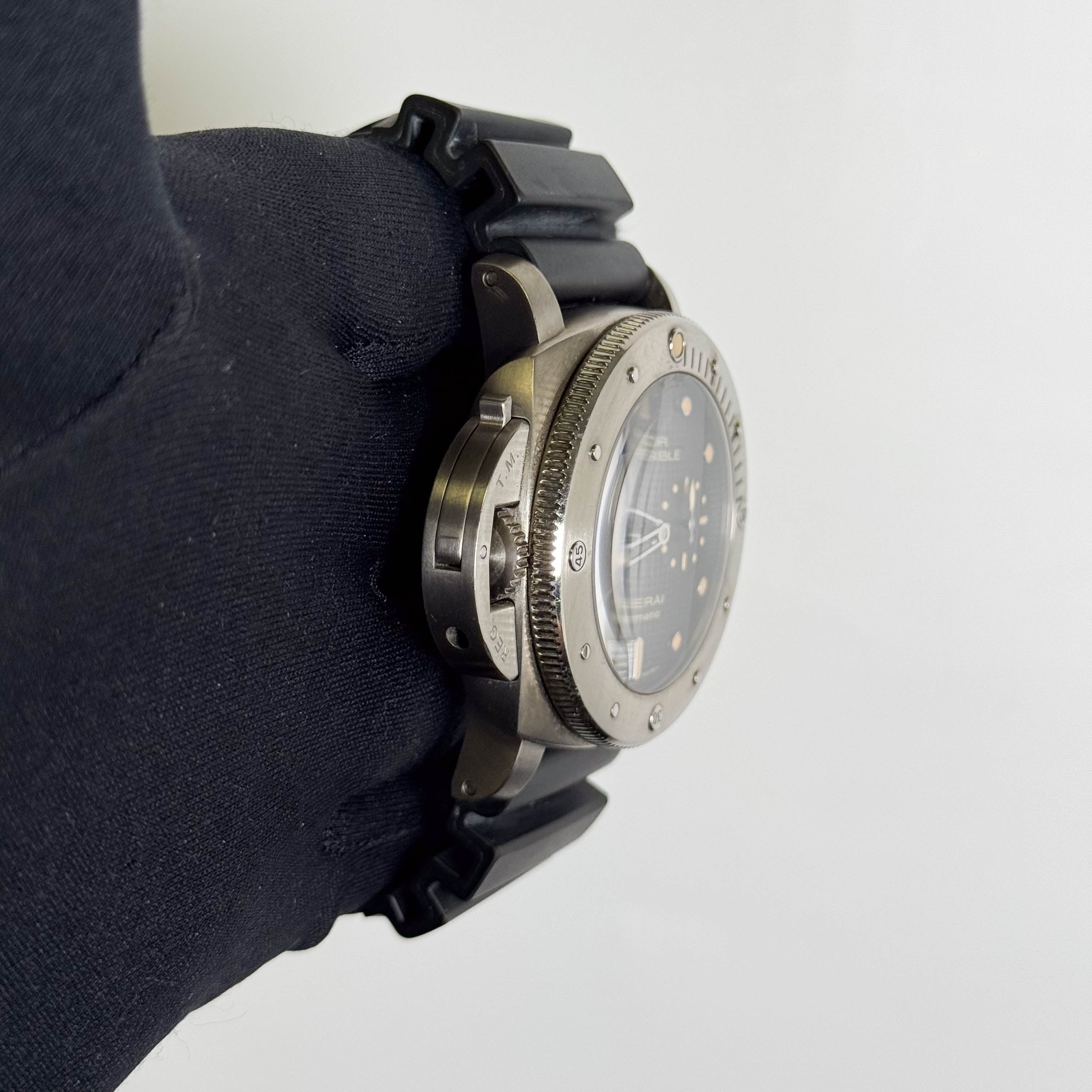 Panerai Luminor 44mm Black Dial Watch Ref# PAM00569
