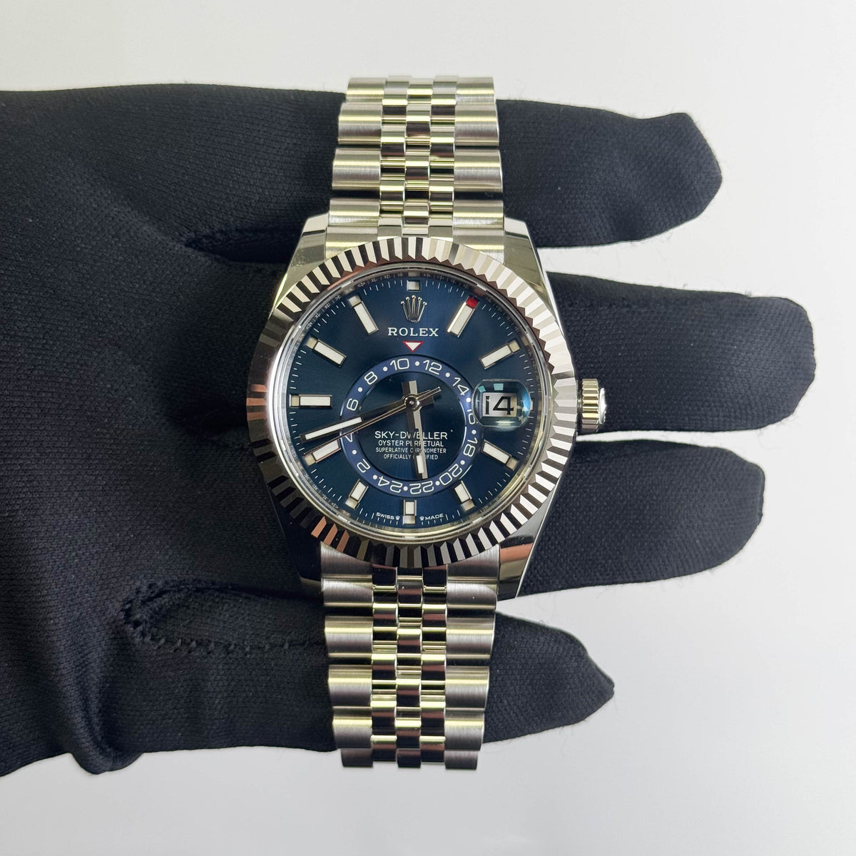 Rolex Sky-Dweller 42mm Blue Dial Watch Ref# 336934