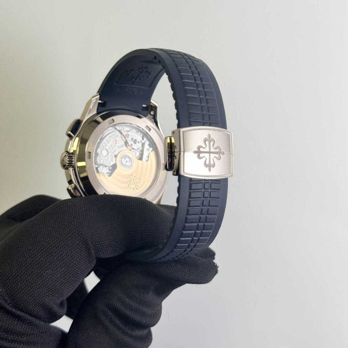 Patek Philippe Aquanaut 42mm Blue Dial Watch Ref# 5968G-001