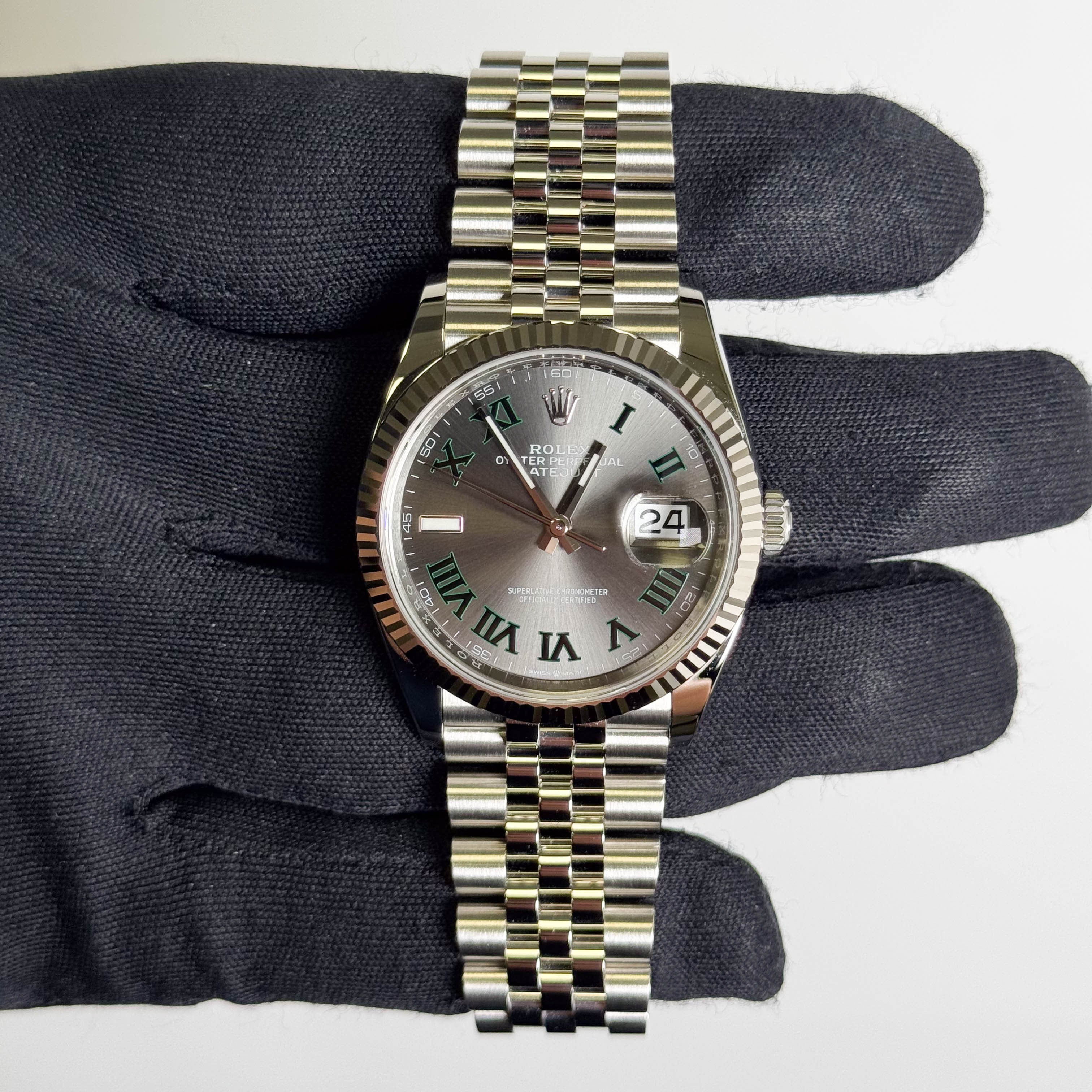 Rolex Datejust 36mm Wimbledon Dial Watch Ref# 126234