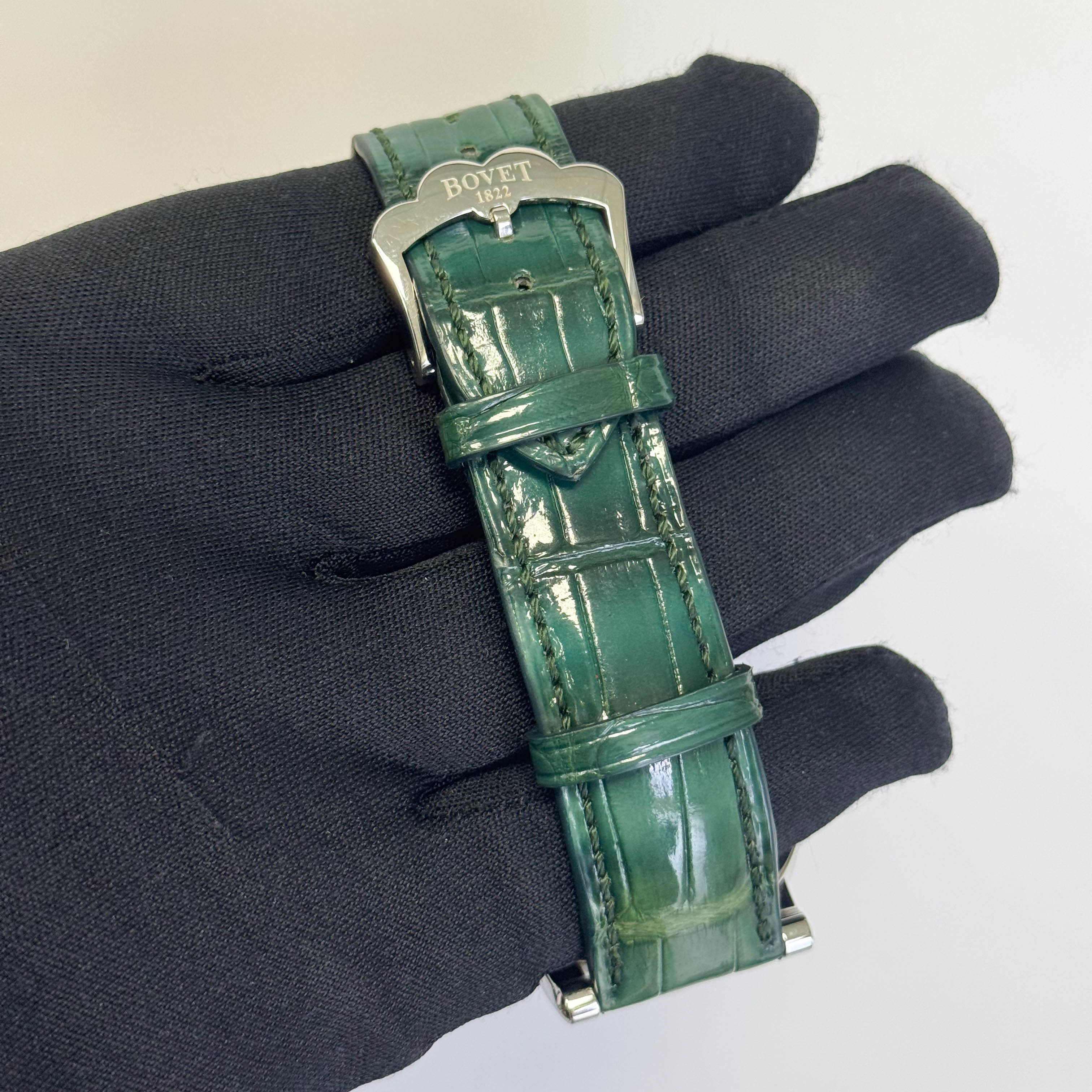 Bovet Rectical 28 42mm Green Skeleton Dial Watch Ref# R290001