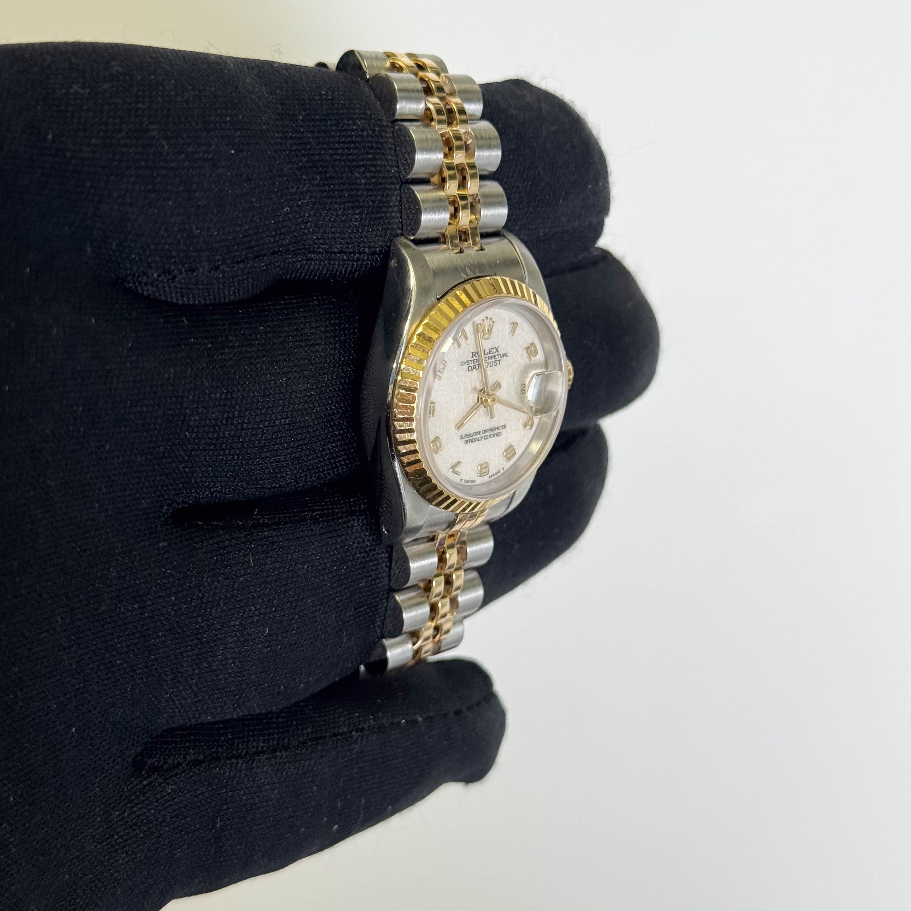 Rolex Datejust 26mm White Jubilee Dial Watch Ref# 69173 - Happy Jewelers Fine Jewelry Lifetime Warranty