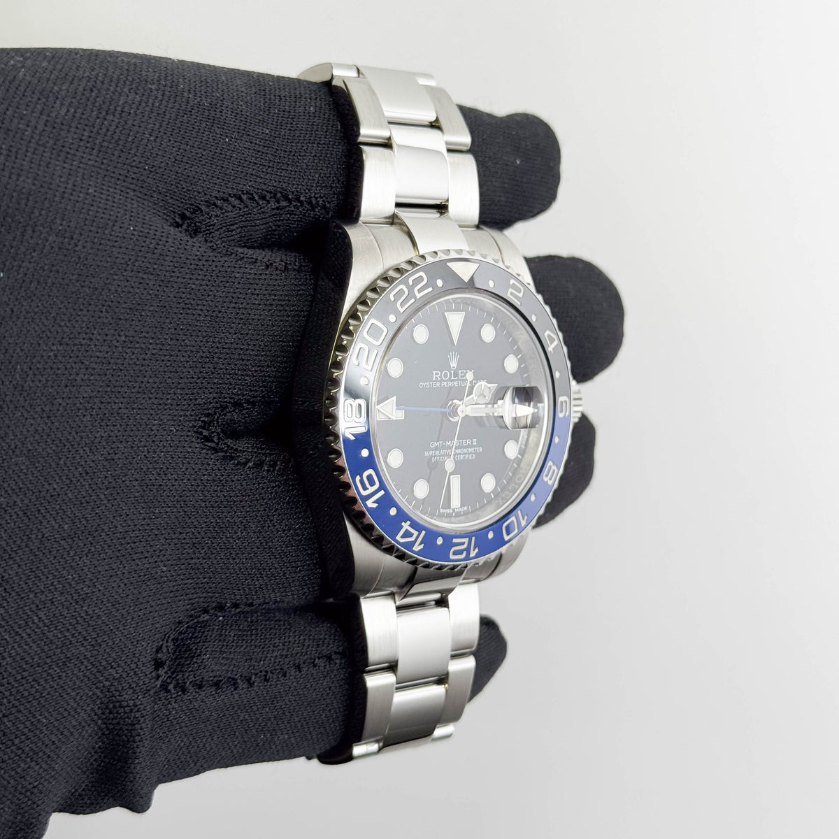 Rolex GMT-Master II "Batman" 40mm Black Dial Watch Ref# 126710BLNR