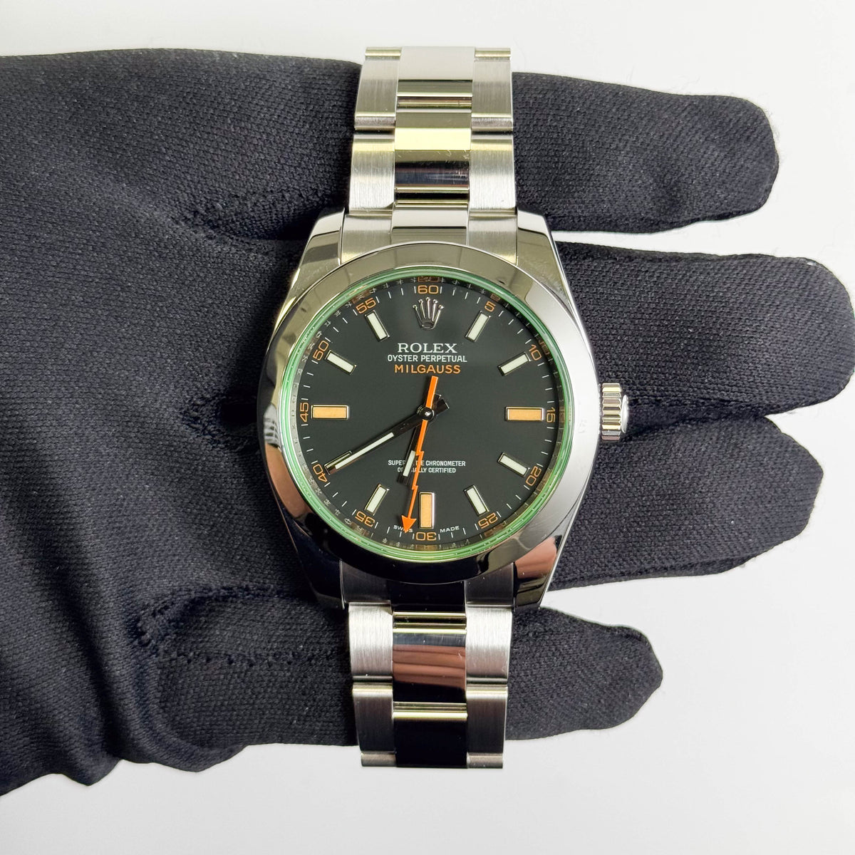 Rolex Milgauss 40mm Black Dial Watch Ref# 116400GV