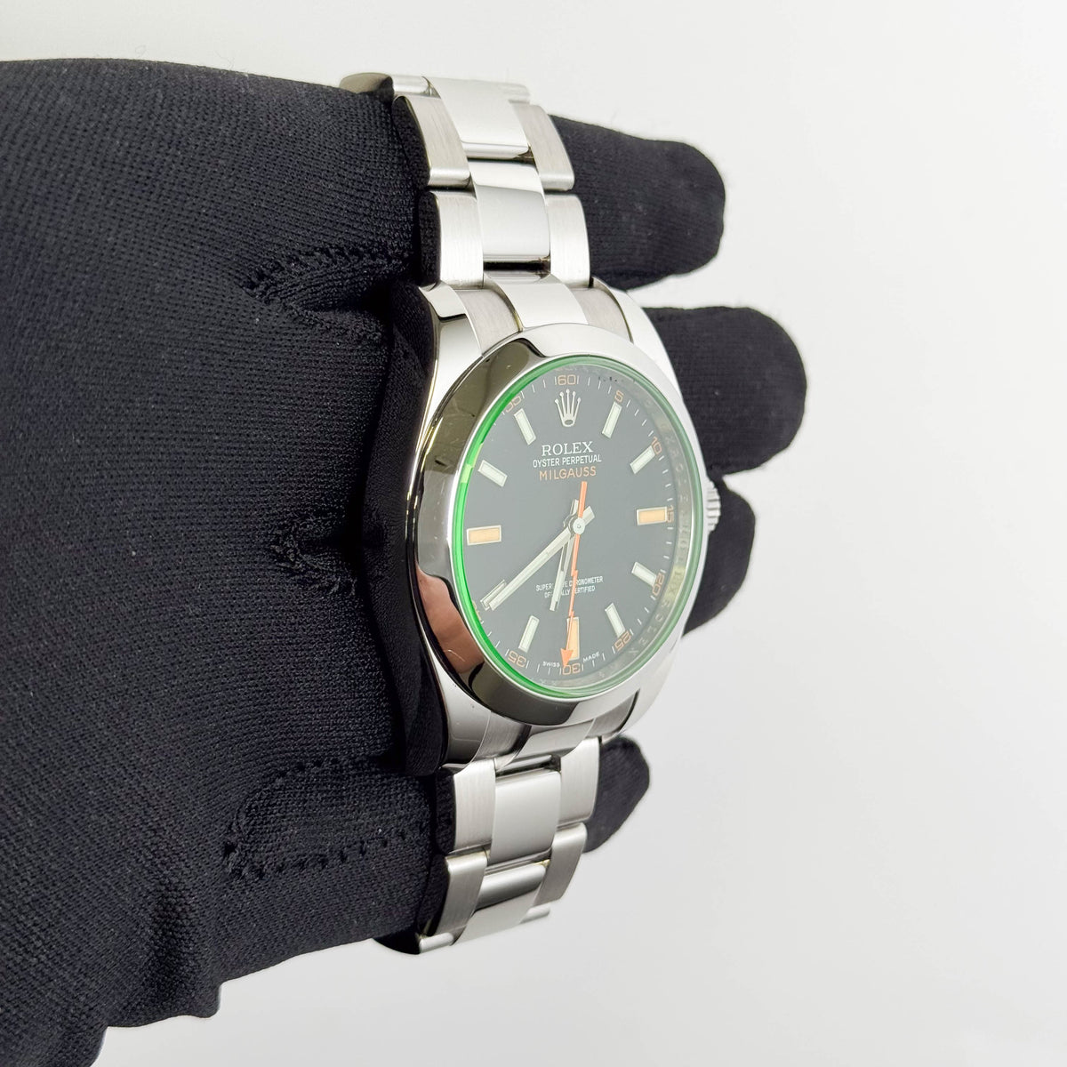 Rolex Milgauss 40mm Black Dial Watch Ref# 116400GV
