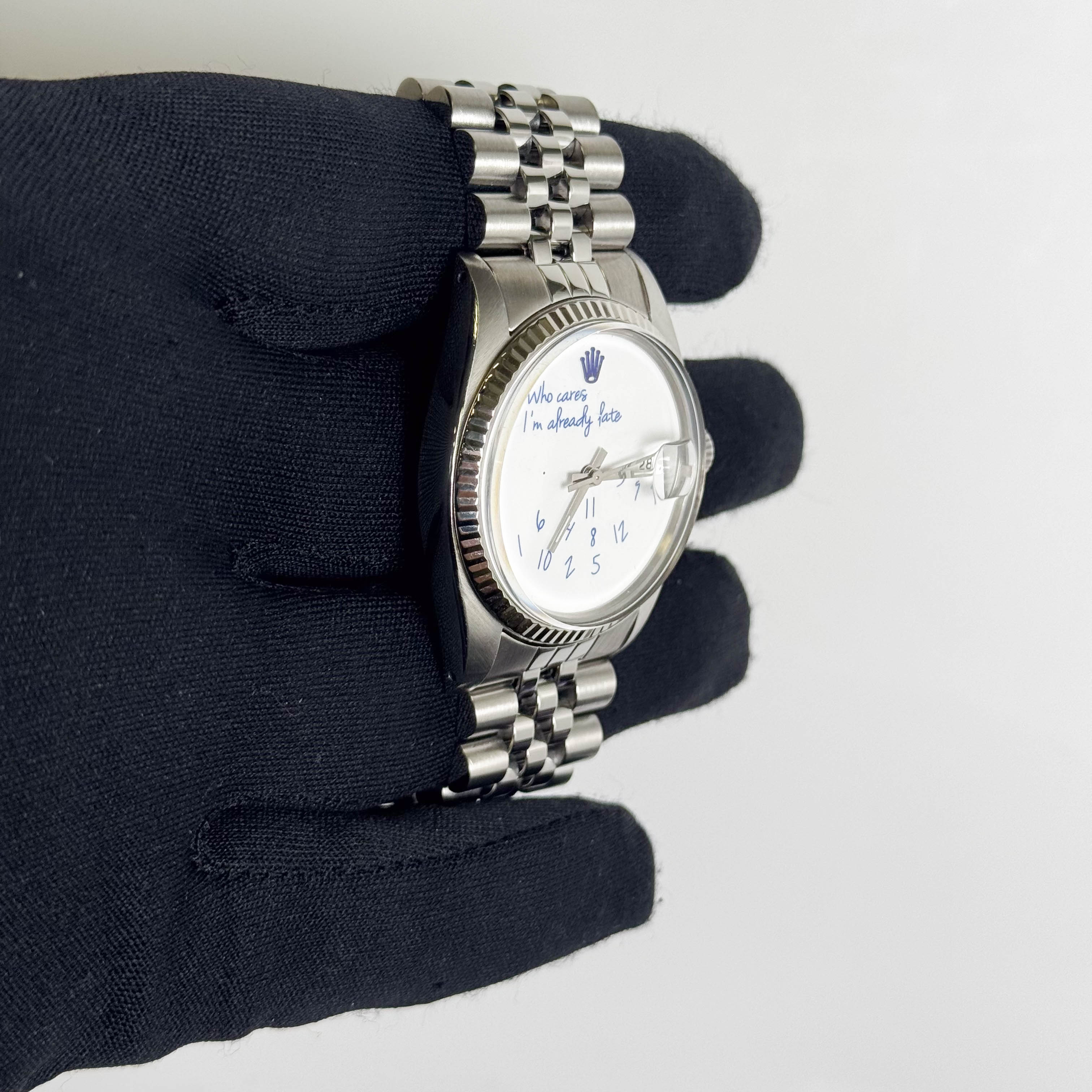Rolex Datejust 36mm White Dial Watch Ref# 16014 - Happy Jewelers Fine Jewelry Lifetime Warranty