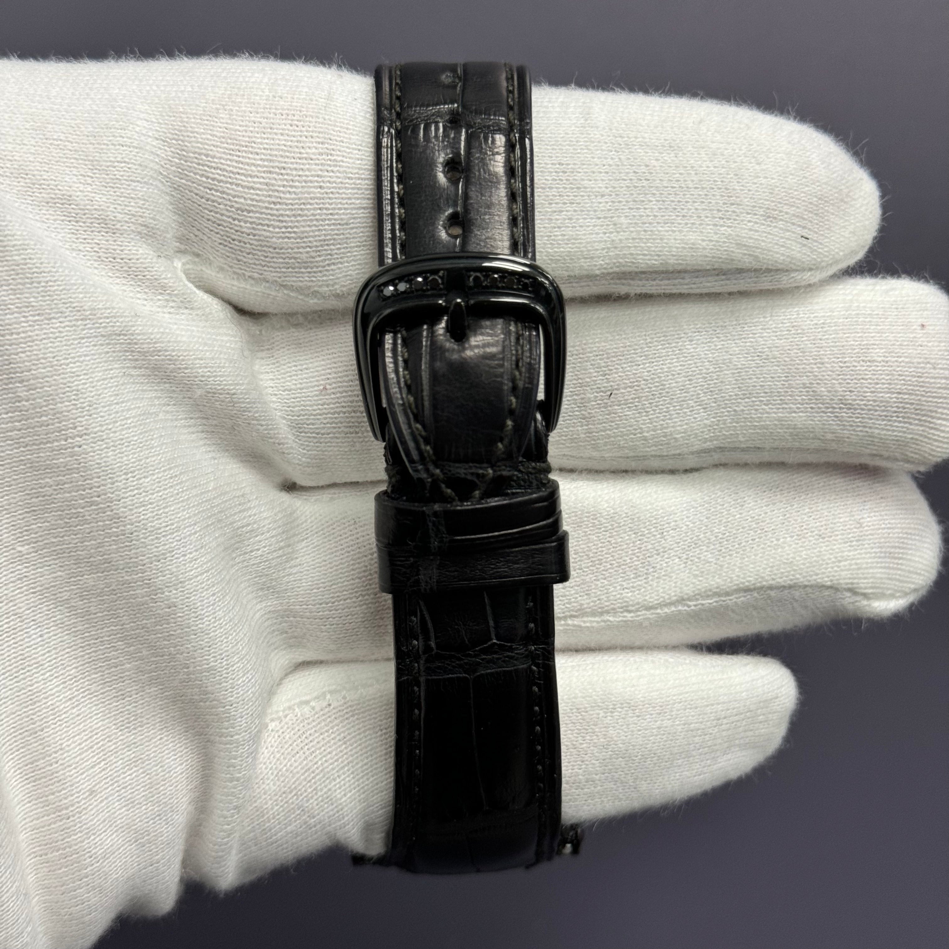 Franck Muller Double Mystery 42mm Coated White Gold Factory Pave Set Dial Ref# DM42NRD2RCD - Happy Jewelers Fine Jewelry Lifetime Warranty