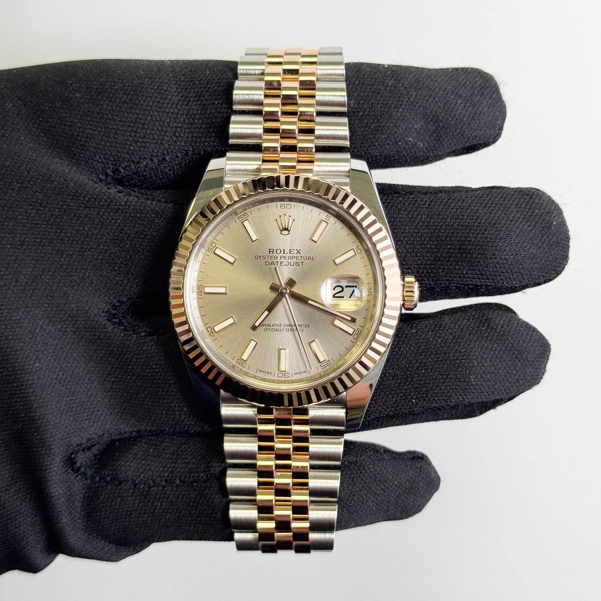 Rolex Datejust 41mm Sundust Dial Watch Ref# 126331