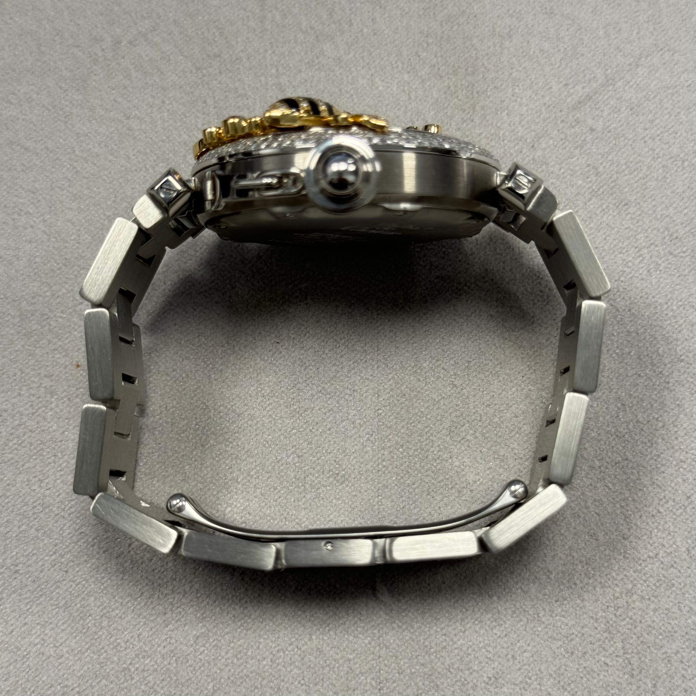 Cartier Pasha 35mm Custom Honeycomb Dial Watch Ref# W31043M7 - Happy Jewelers Fine Jewelry Lifetime Warranty