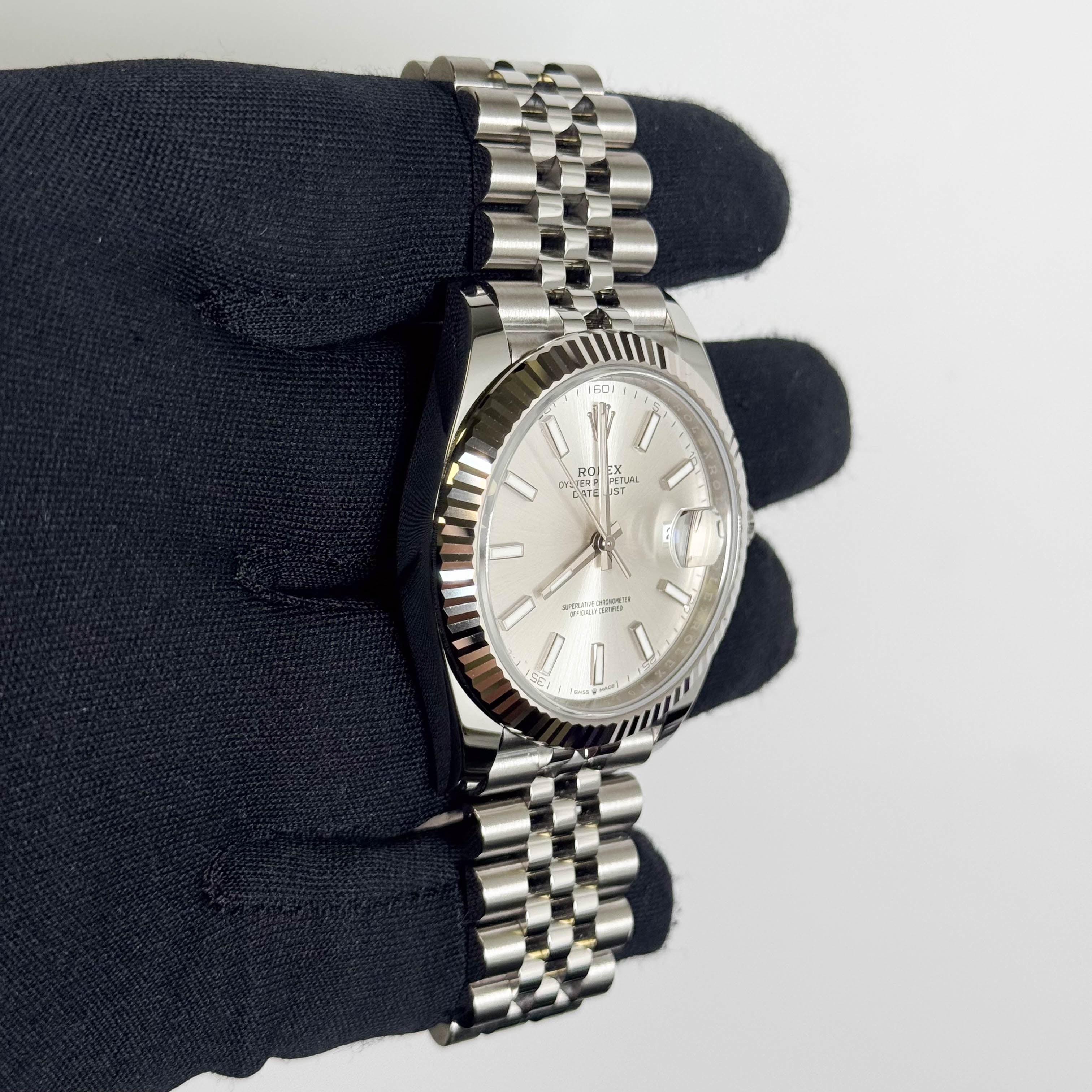 Rolex Datejust 41mm Silver Dial Watch Ref# 126334 - Happy Jewelers Fine Jewelry Lifetime Warranty