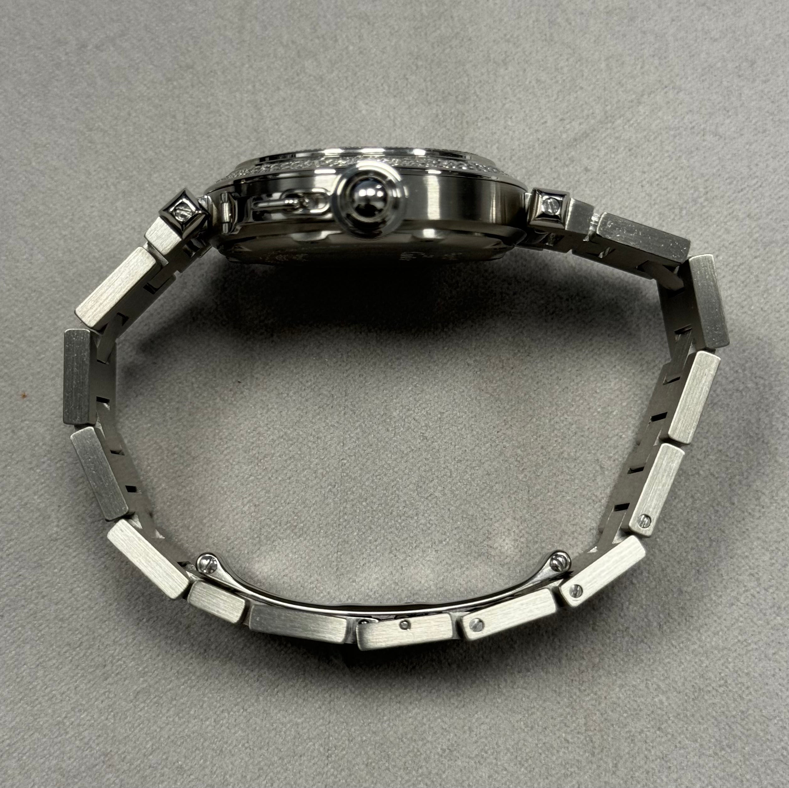 Cartier Pasha 35mm Stainless Steel Custom Panther Dial Ref# 2475 - Happy Jewelers Fine Jewelry Lifetime Warranty