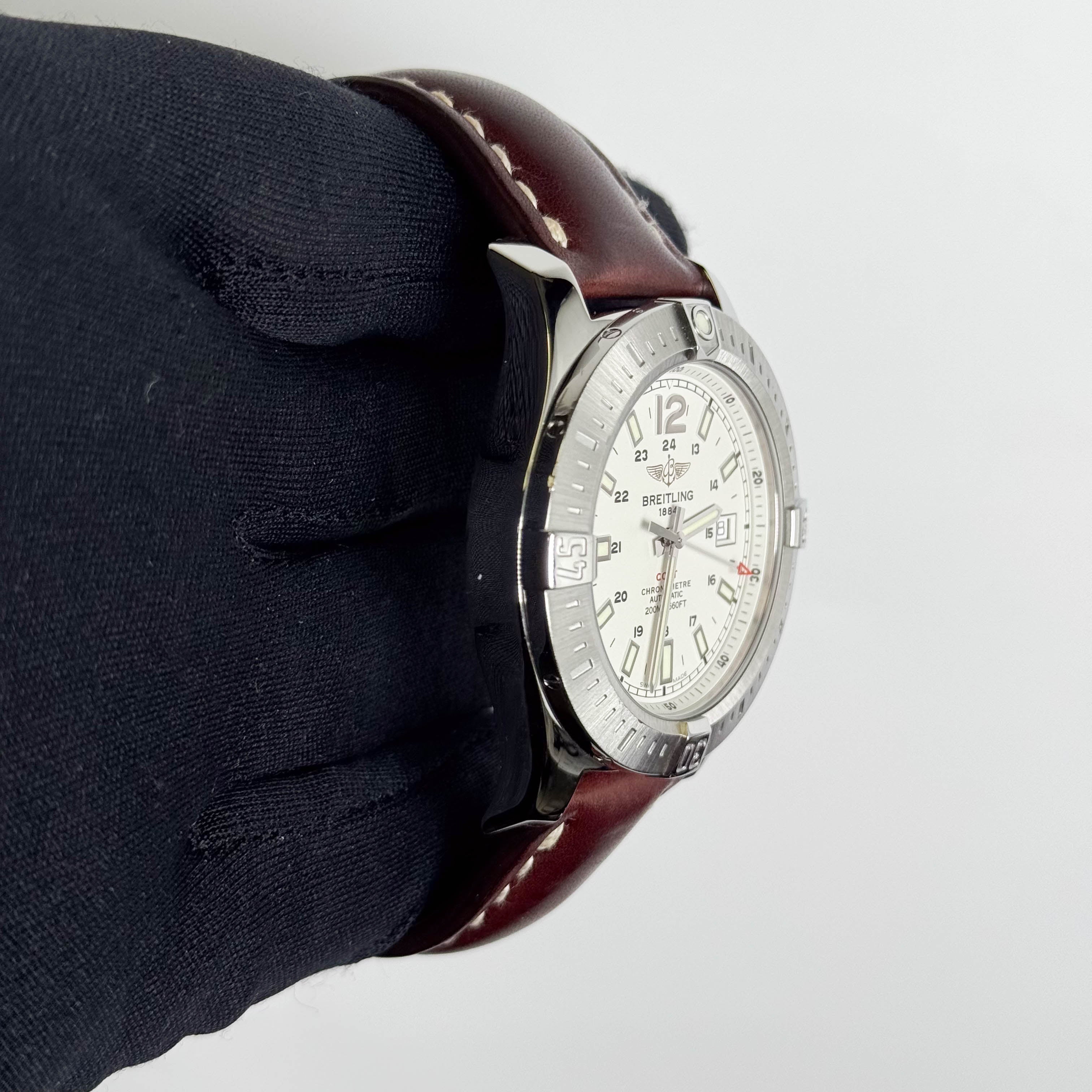 Breitling Colt 44mm White Dial Watch Ref# A17388
