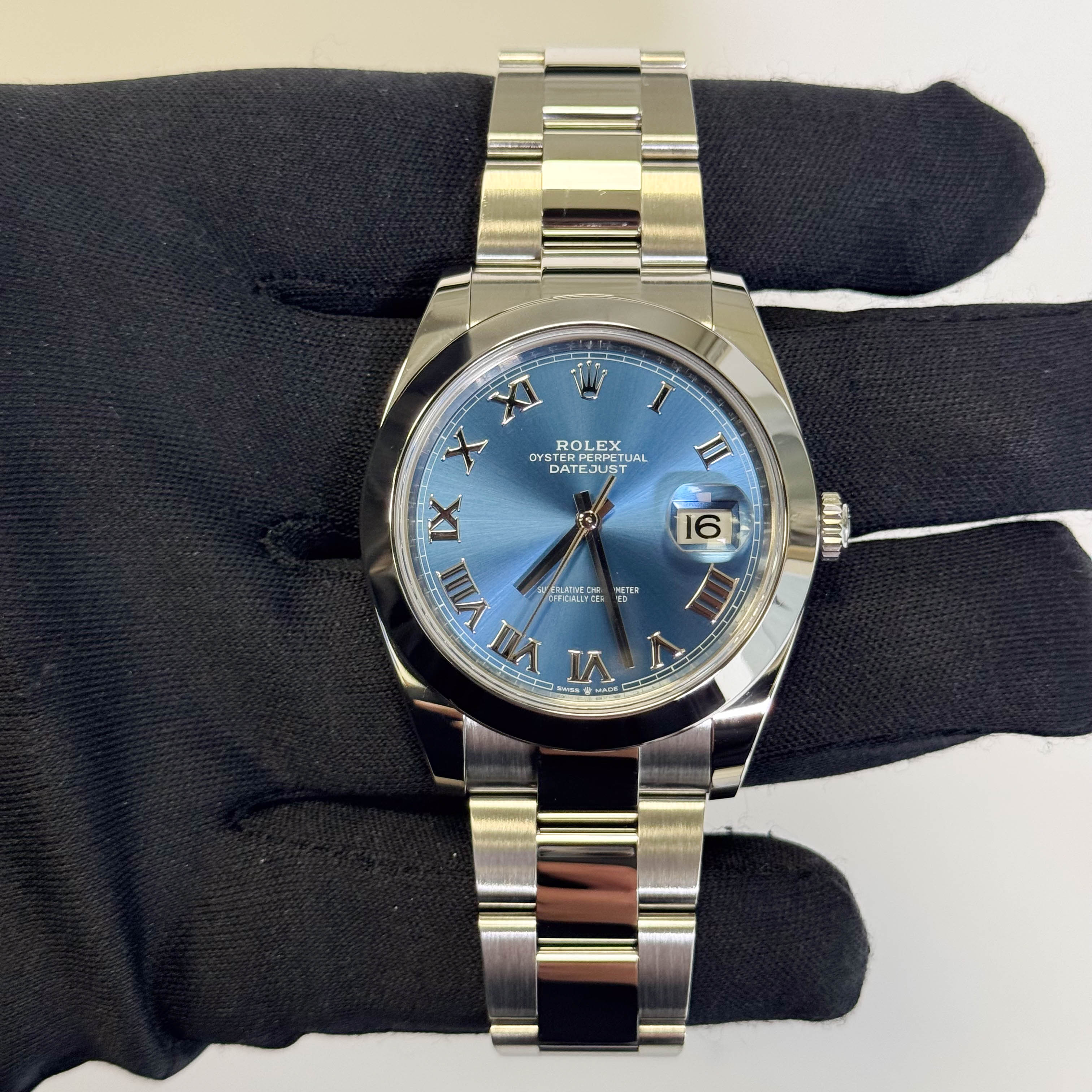 Rolex Datejust 41mm Blue Dial Watch Ref# 126300