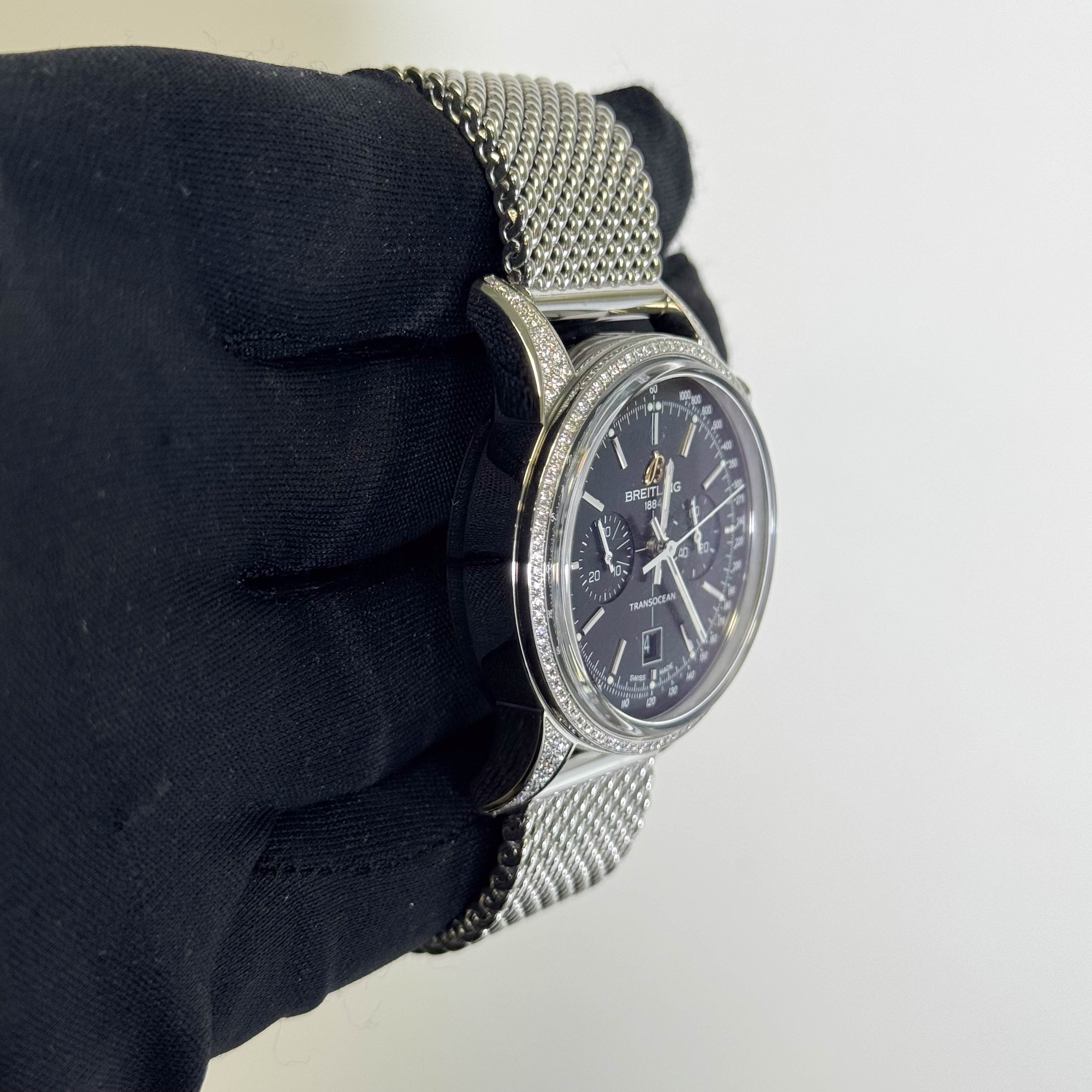 Breitling Transocean 38mm Black Dial Watch Ref# A41310