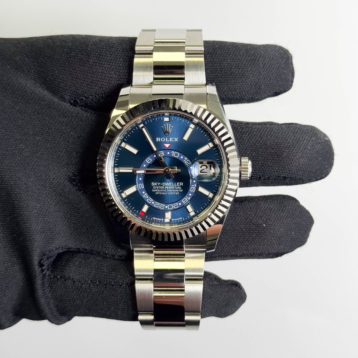 Rolex Sky-Dweller 42mm Blue Dial Watch Ref# 336934