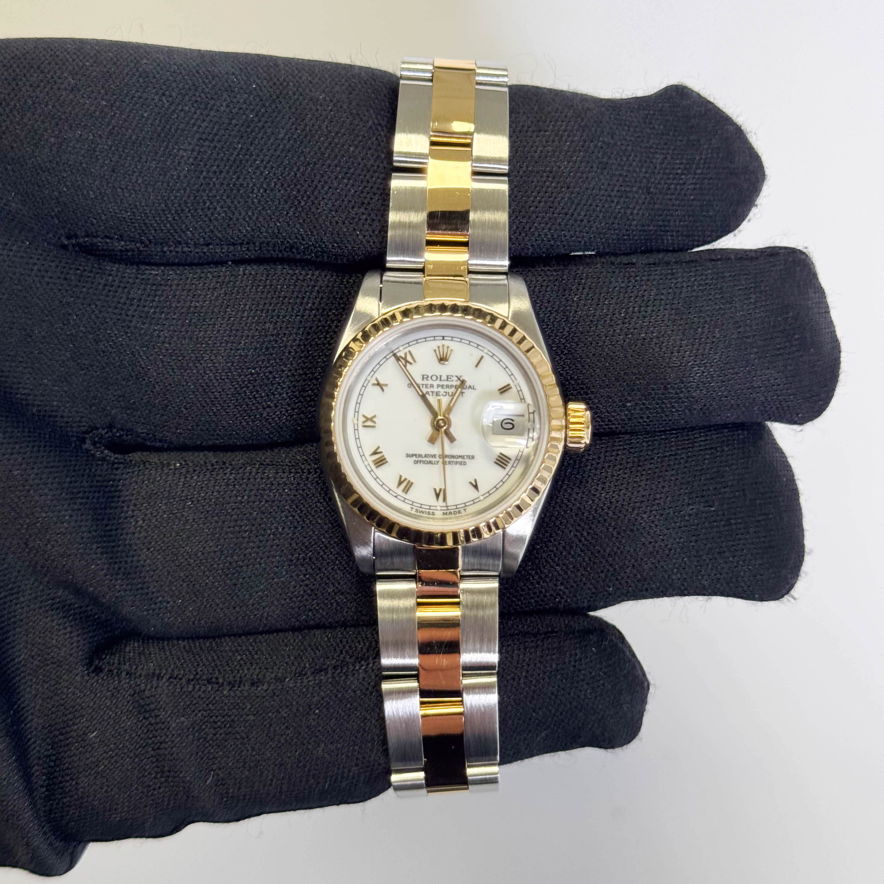 Rolex Datejust 26mm White Dial Watch Ref# 69173
