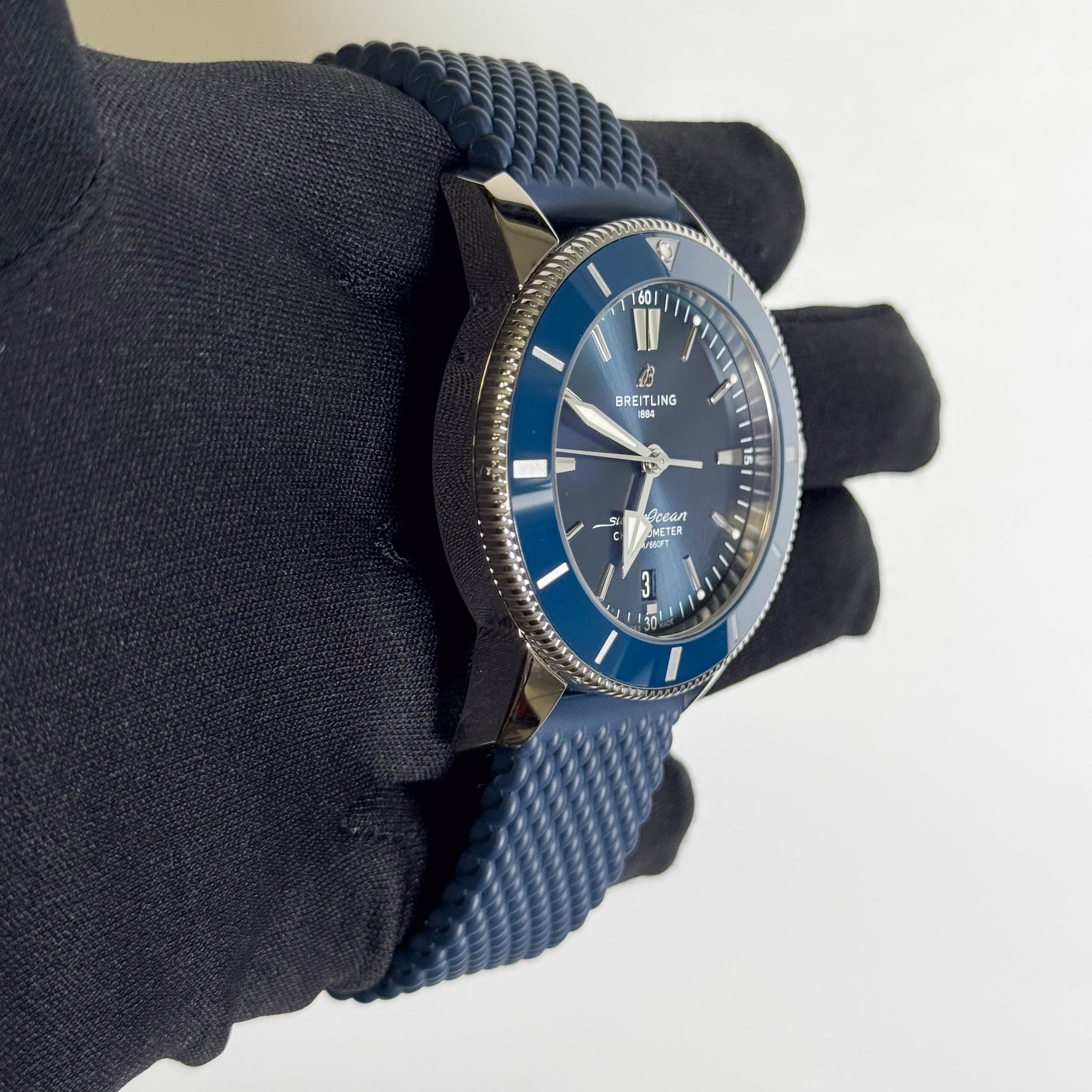 Breitling Superocean Heritage 44mm Navy Blue Dial Watch Ref# AB2030161C1S1