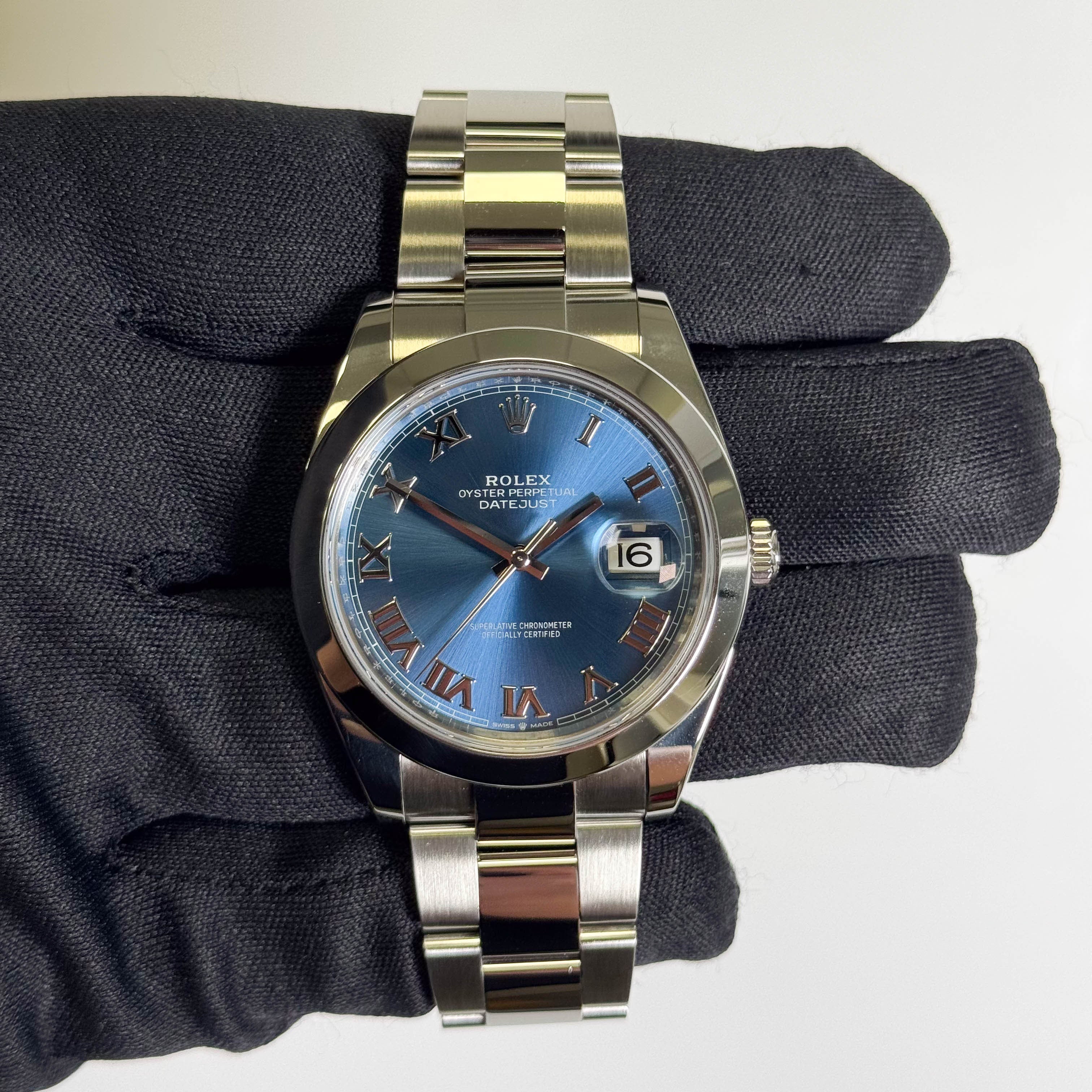 Rolex Datejust 41mm Blue Dial Watch Ref# 126300