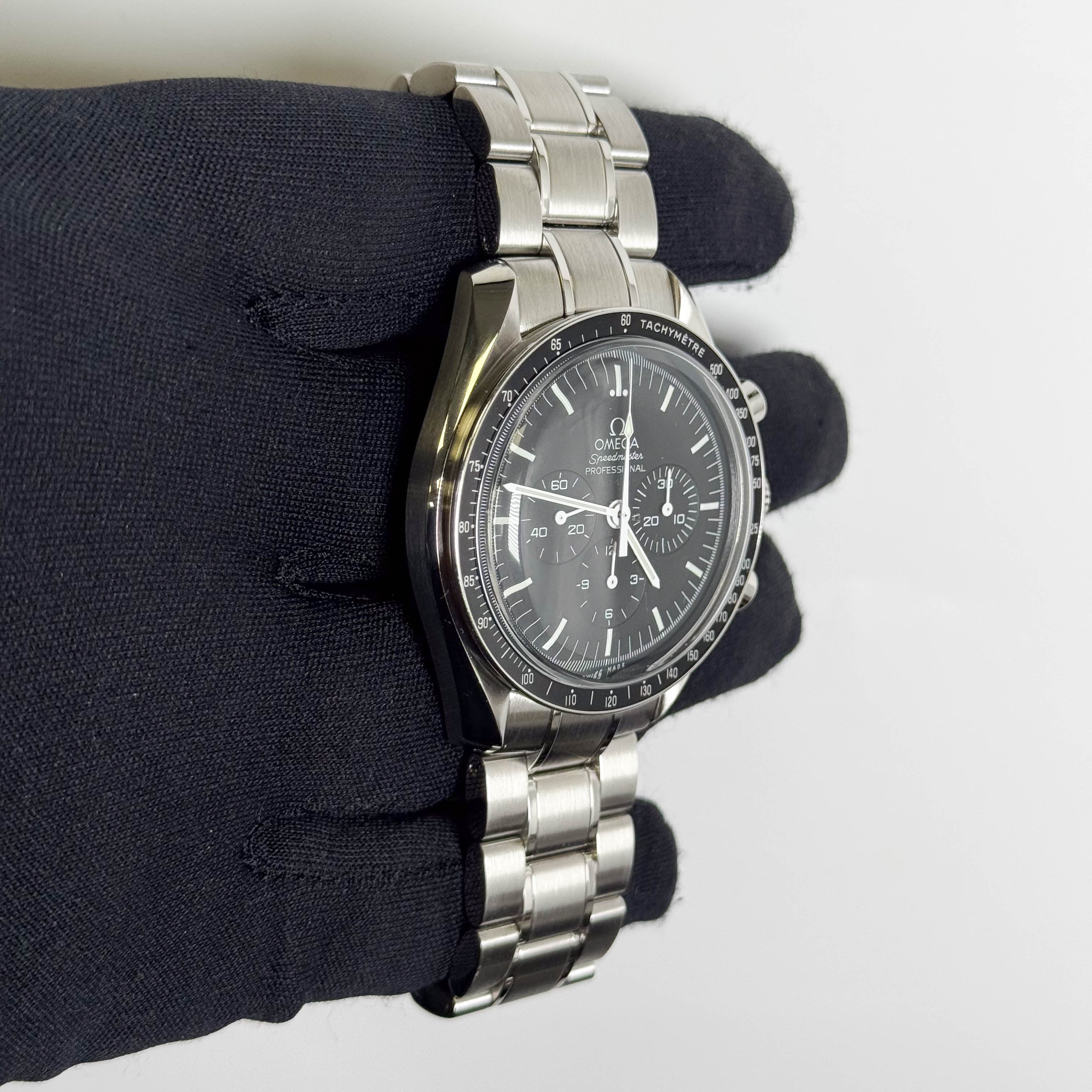 Omega Speedmaster 42mm Black Dial Watch Ref# 311.30.42.30.01.005 - Happy Jewelers Fine Jewelry Lifetime Warranty