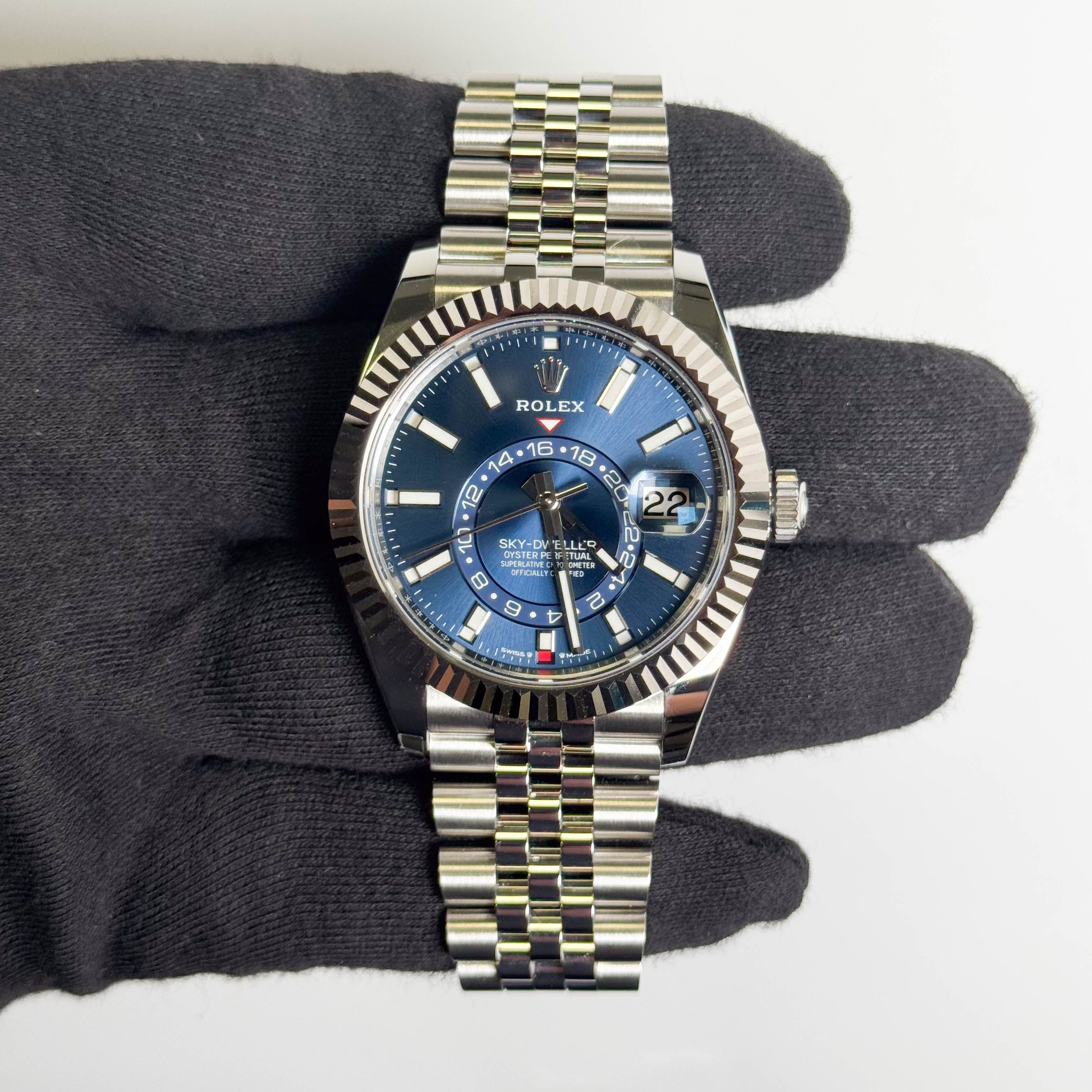 Rolex Sky-Dweller 42mm Blue Dial Watch Ref# 336934
