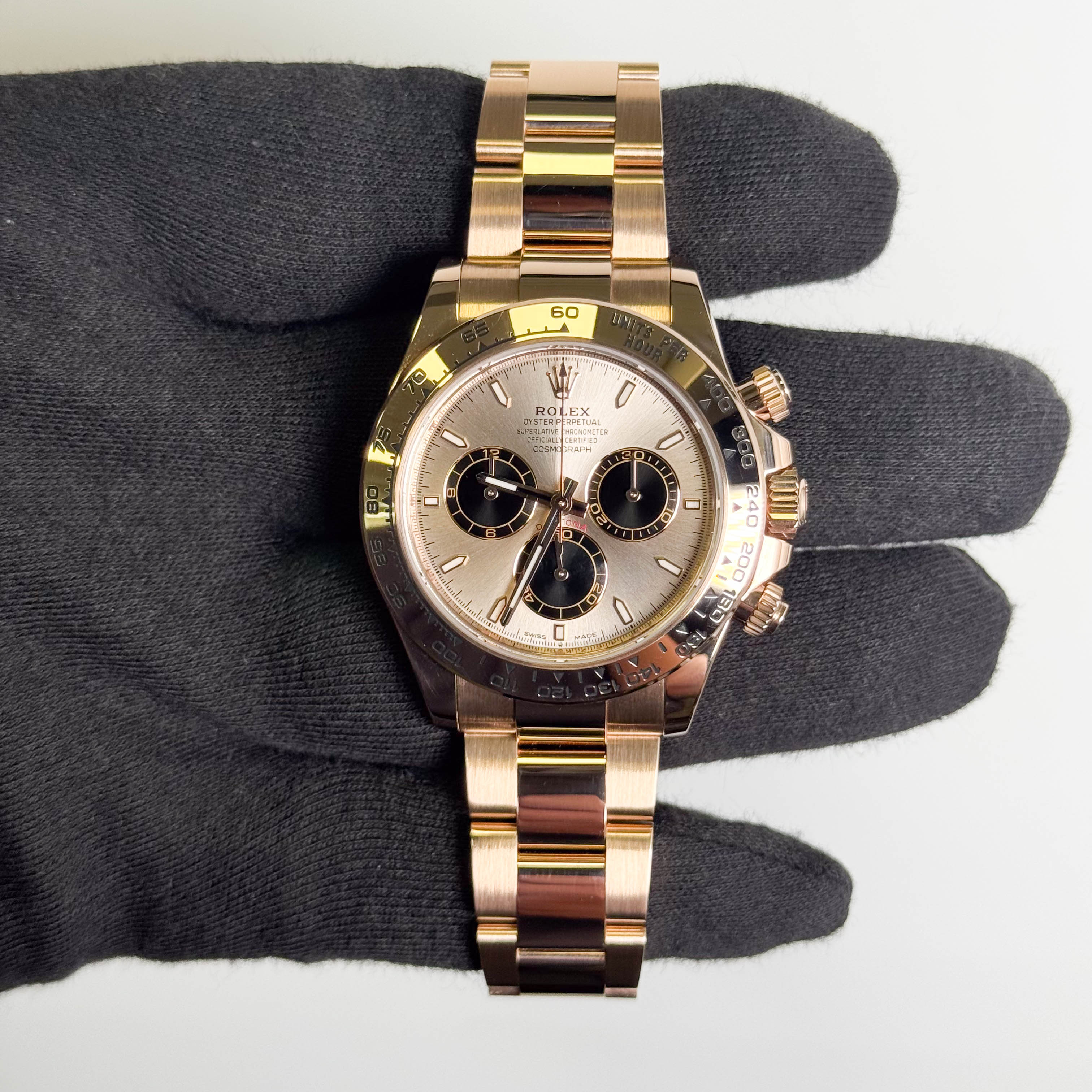 Rolex Daytona 40mm Sundust Pink Dial Watch Ref# 126505