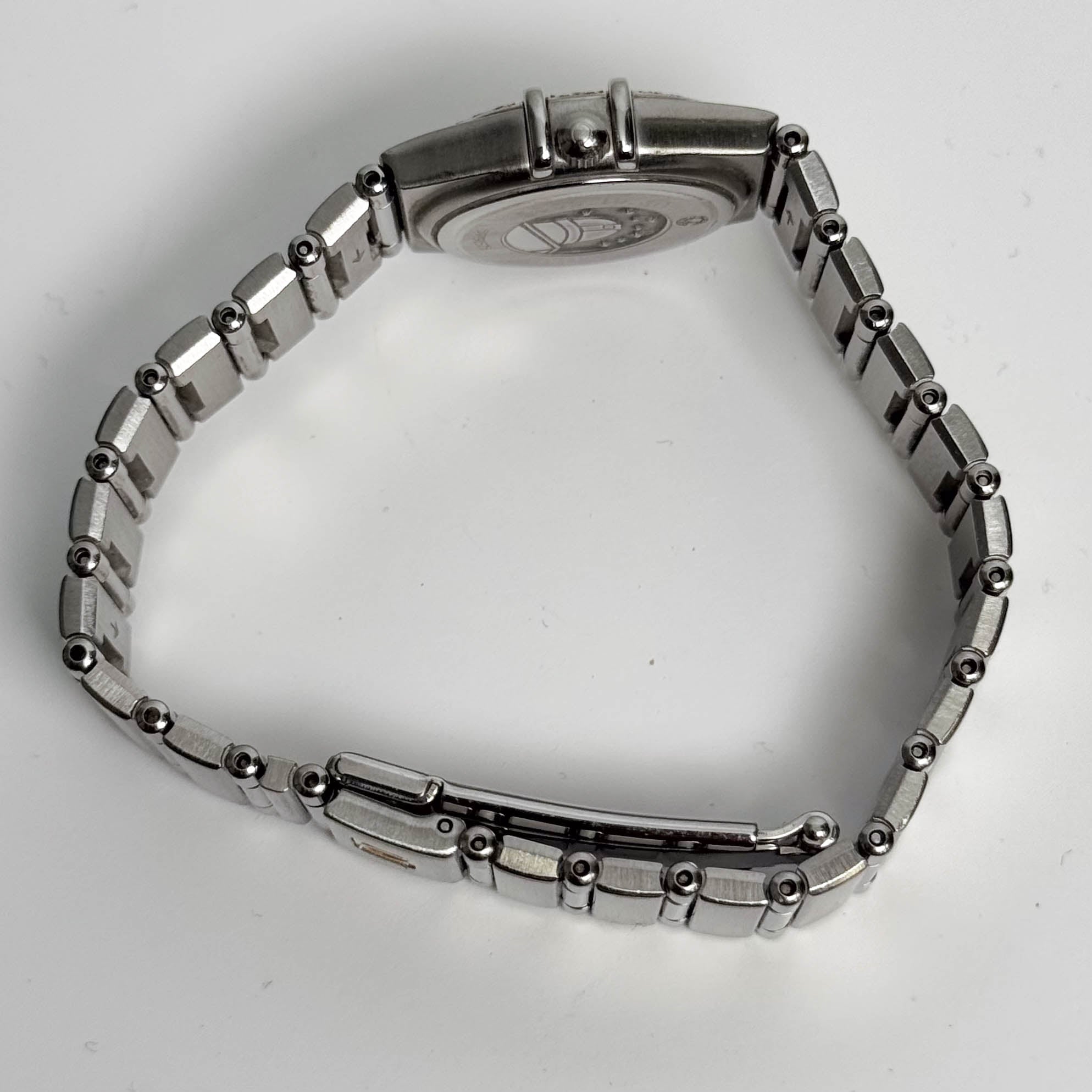 Omega Constellation Stainless Steel 22.5mm MOP Rainbow Gemstone Watch Ref# 1460.79.00 - Happy Jewelers Fine Jewelry Lifetime Warranty