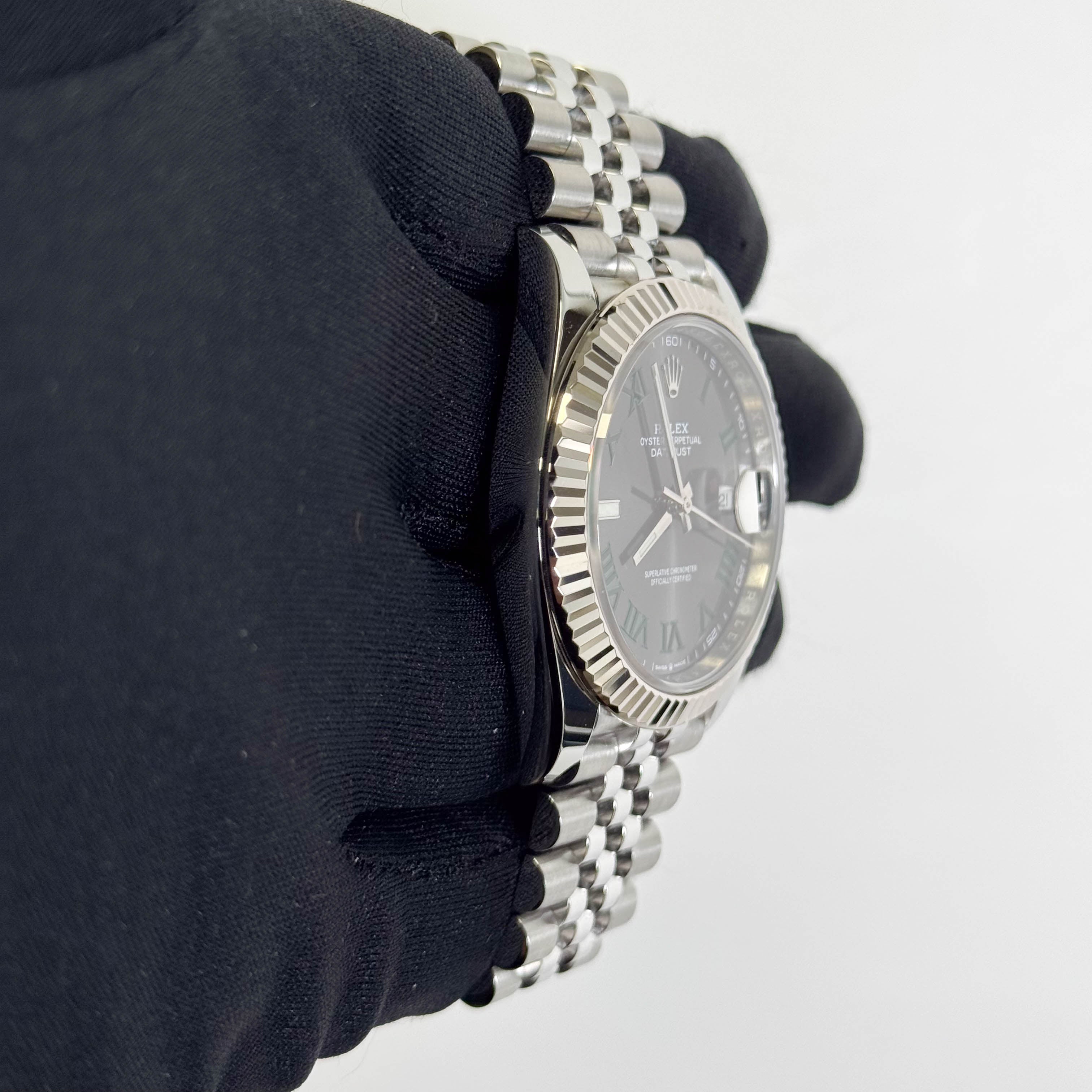 Rolex Datejust 41mm Wimbledon Dial Watch Ref# 126334