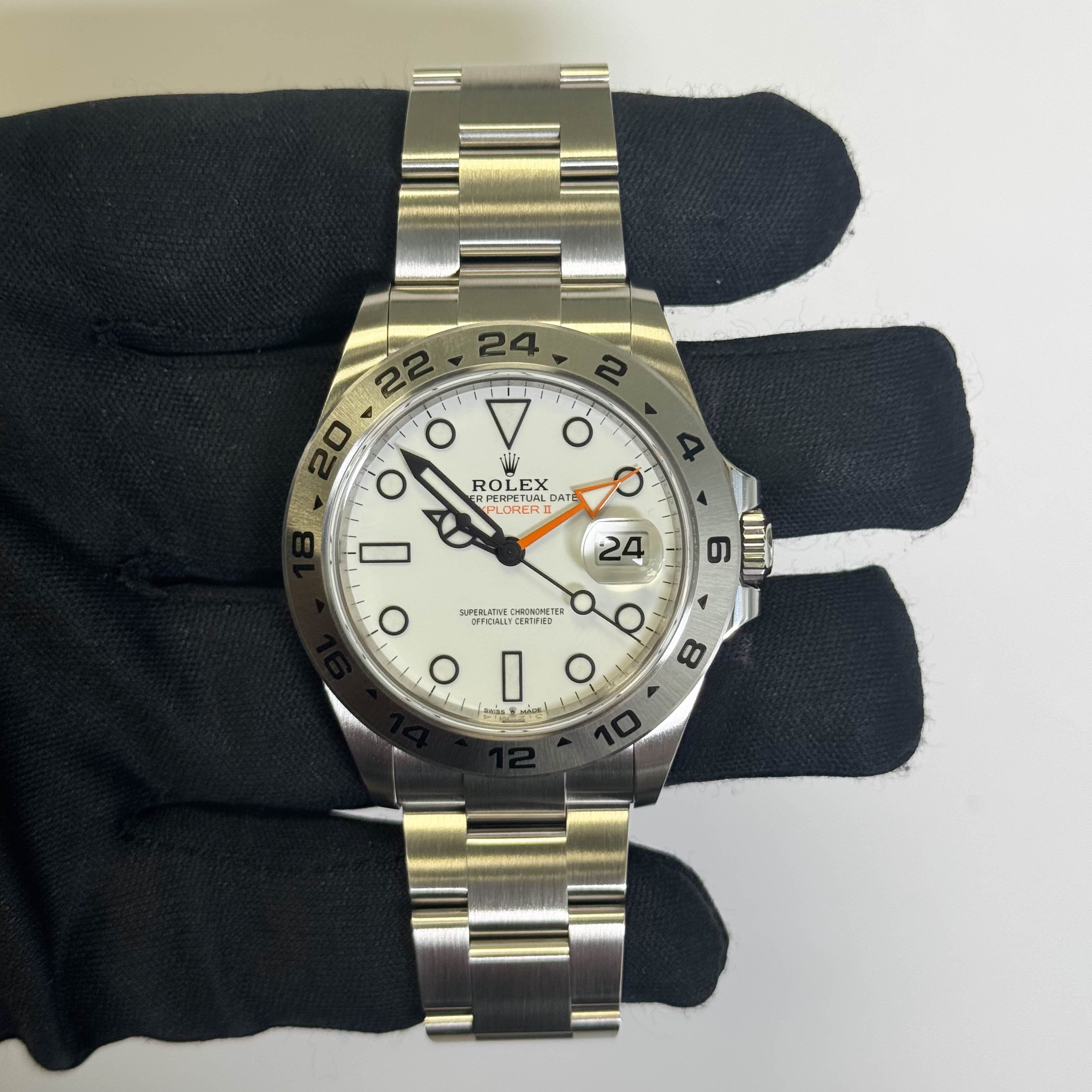 Rolex Explorer II 42mm White Dial Watch Ref# 226570