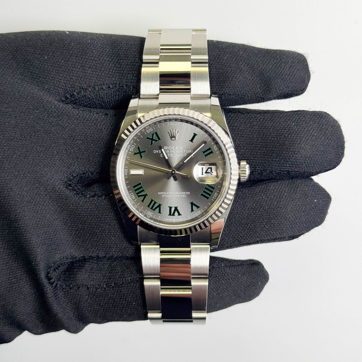 Rolex Datejust 36mm Wimbledon Dial Watch Ref# 126234