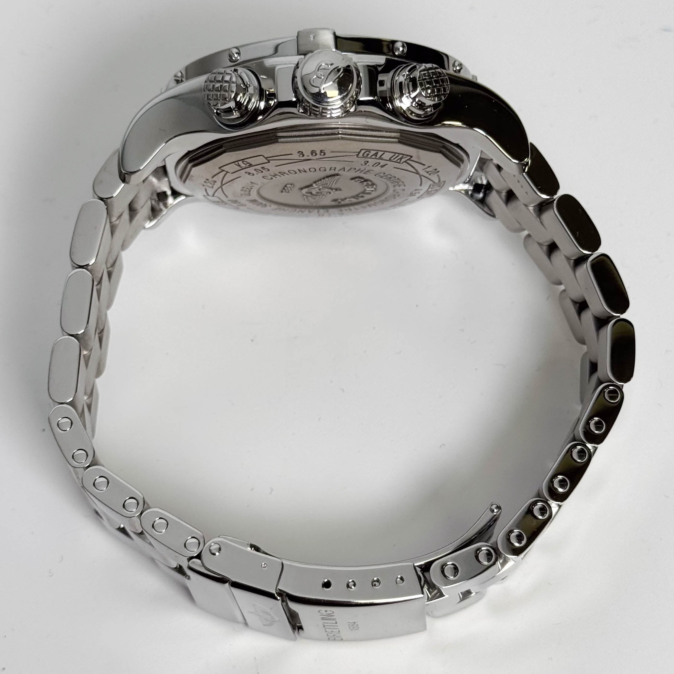 Breitling Super Avenger Stainless Steel 48mm White Dial Watch Ref# A13370 - Happy Jewelers Fine Jewelry Lifetime Warranty