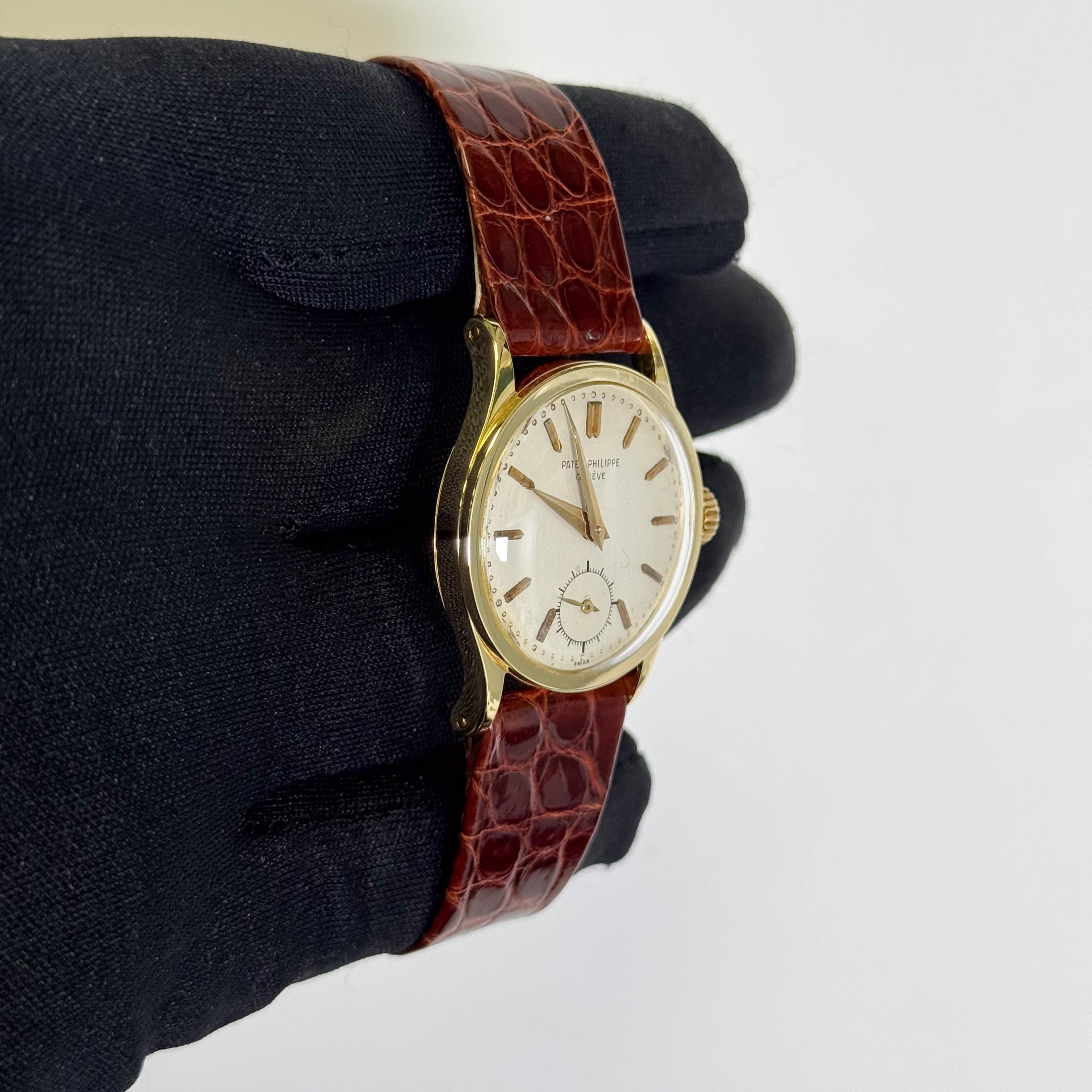 Patek Philippe Calatrava 32mm Cream Dial Watch Ref# 2545 - Happy Jewelers Fine Jewelry Lifetime Warranty