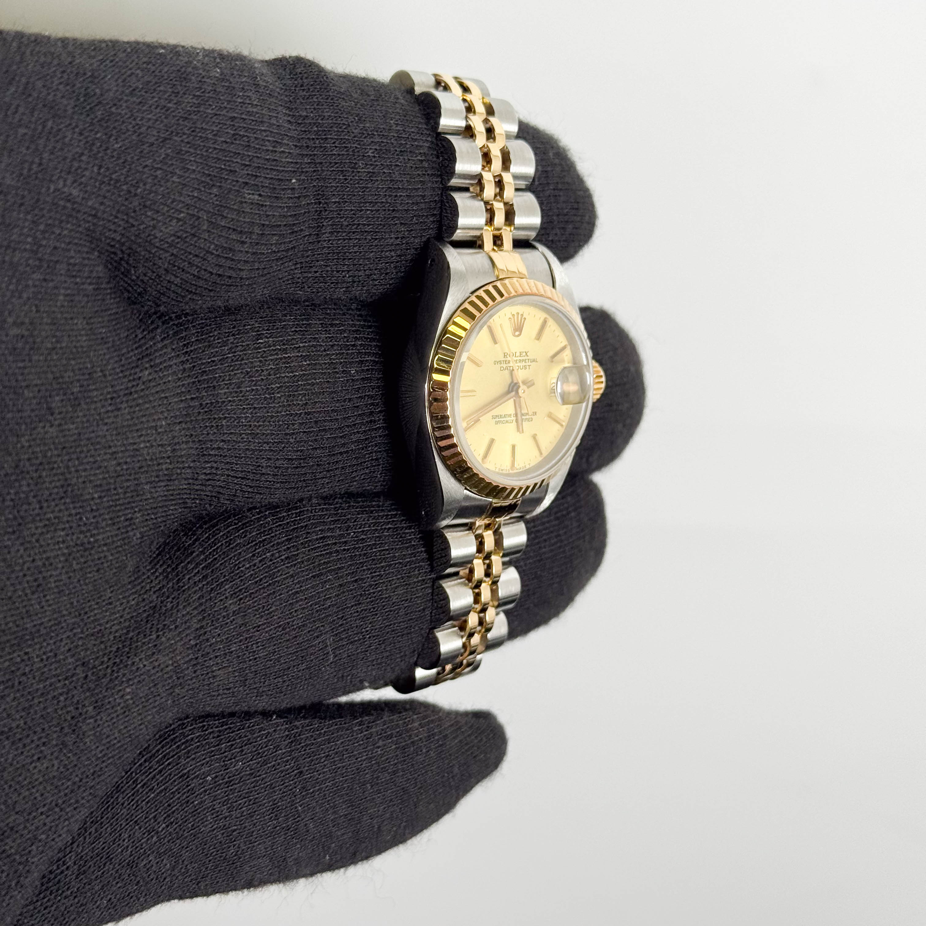 Rolex Datejust 26mm Champagne Dial Watch Ref# 69173
