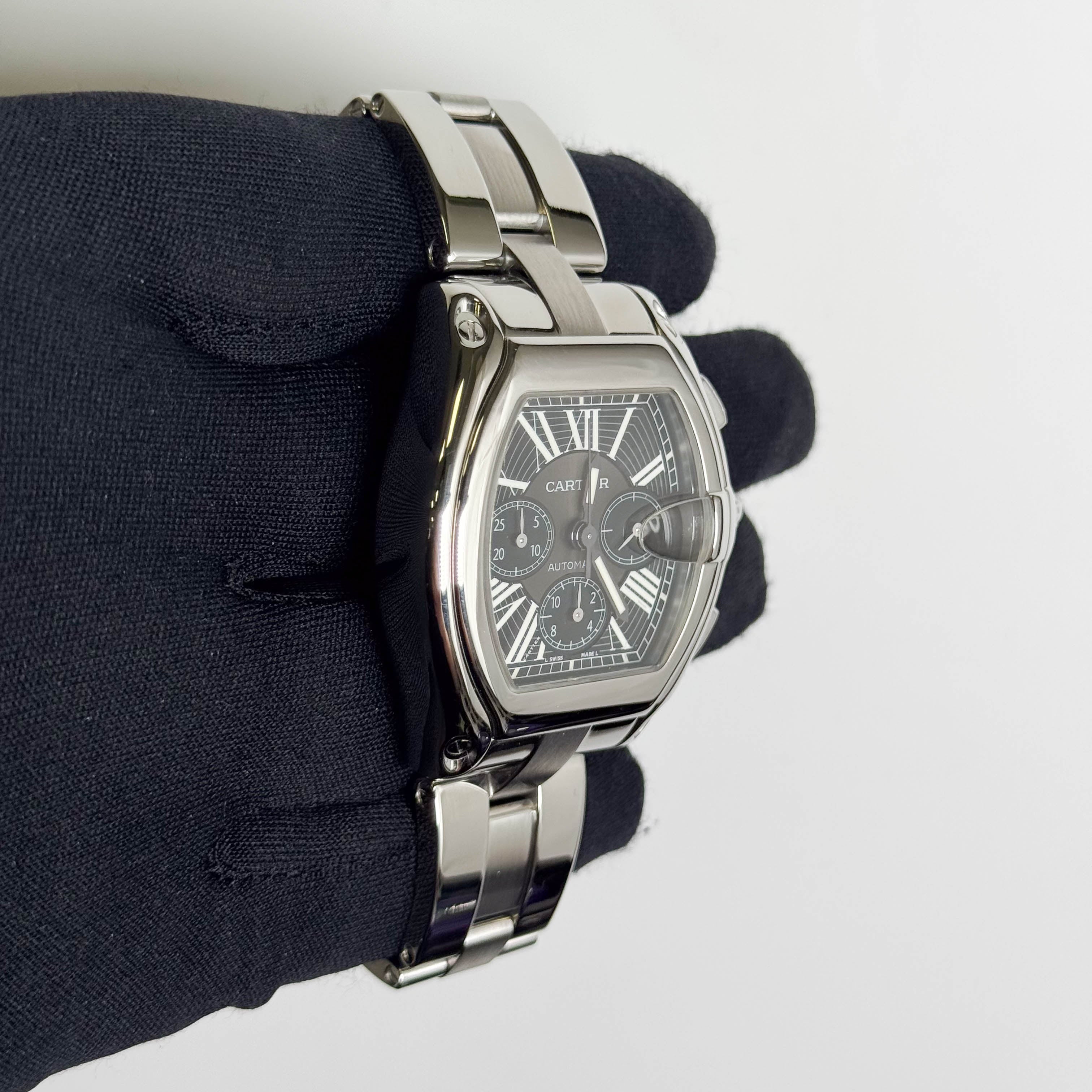 Cartier Roadster 43mm Black Dial Watch Ref# W62020X6 - Happy Jewelers Fine Jewelry Lifetime Warranty