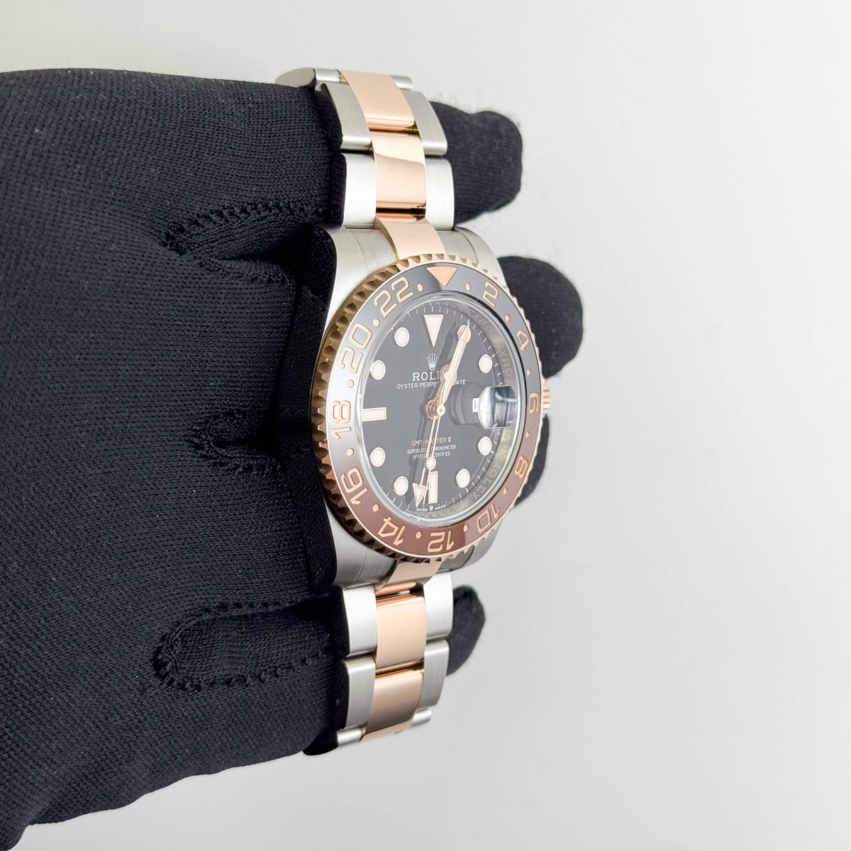 Rolex GMT Master II "Rootbeer" 40mm Black Dial Watch Ref# 126711CHNR