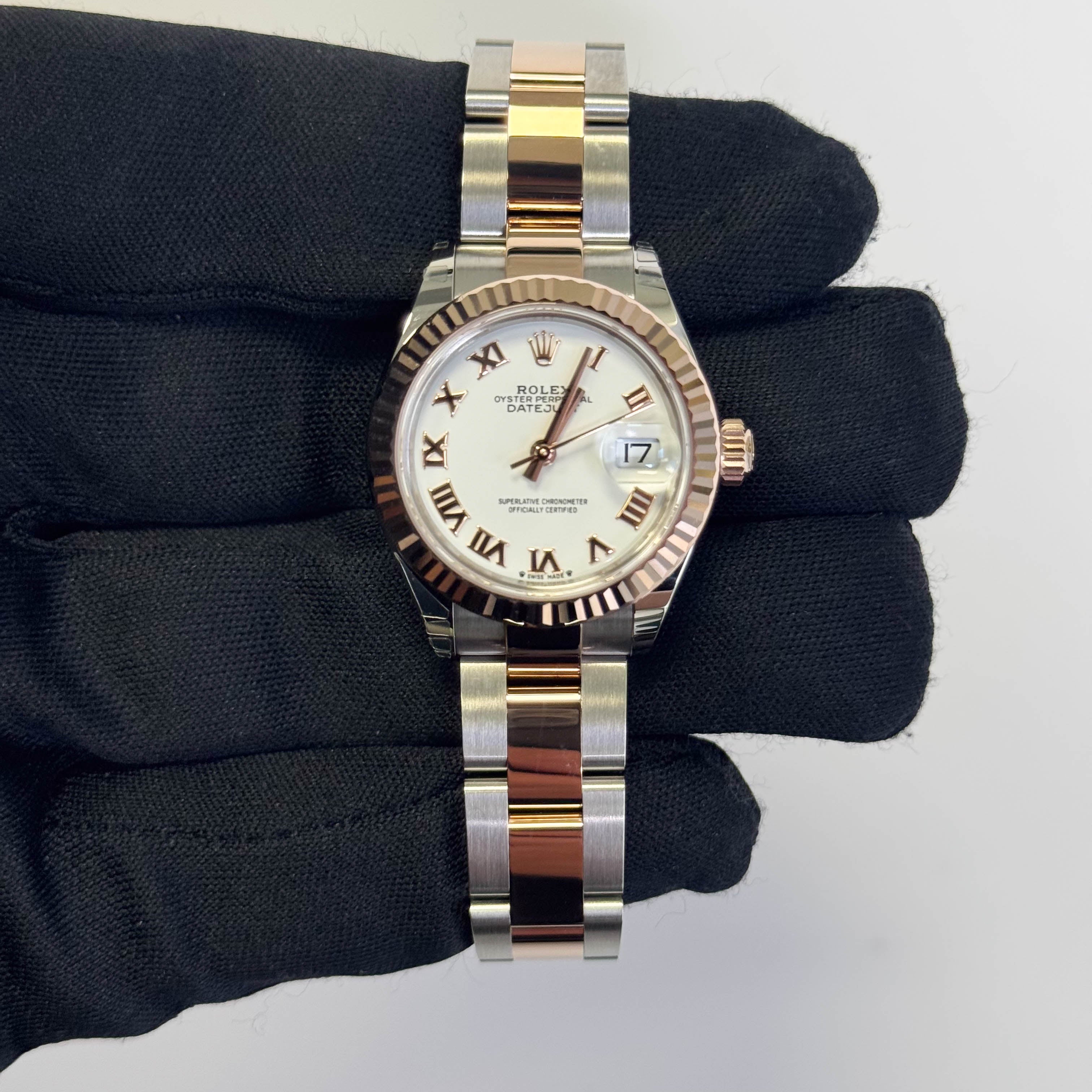 Rolex Datejust 28mm White Dial Watch Ref# 279171