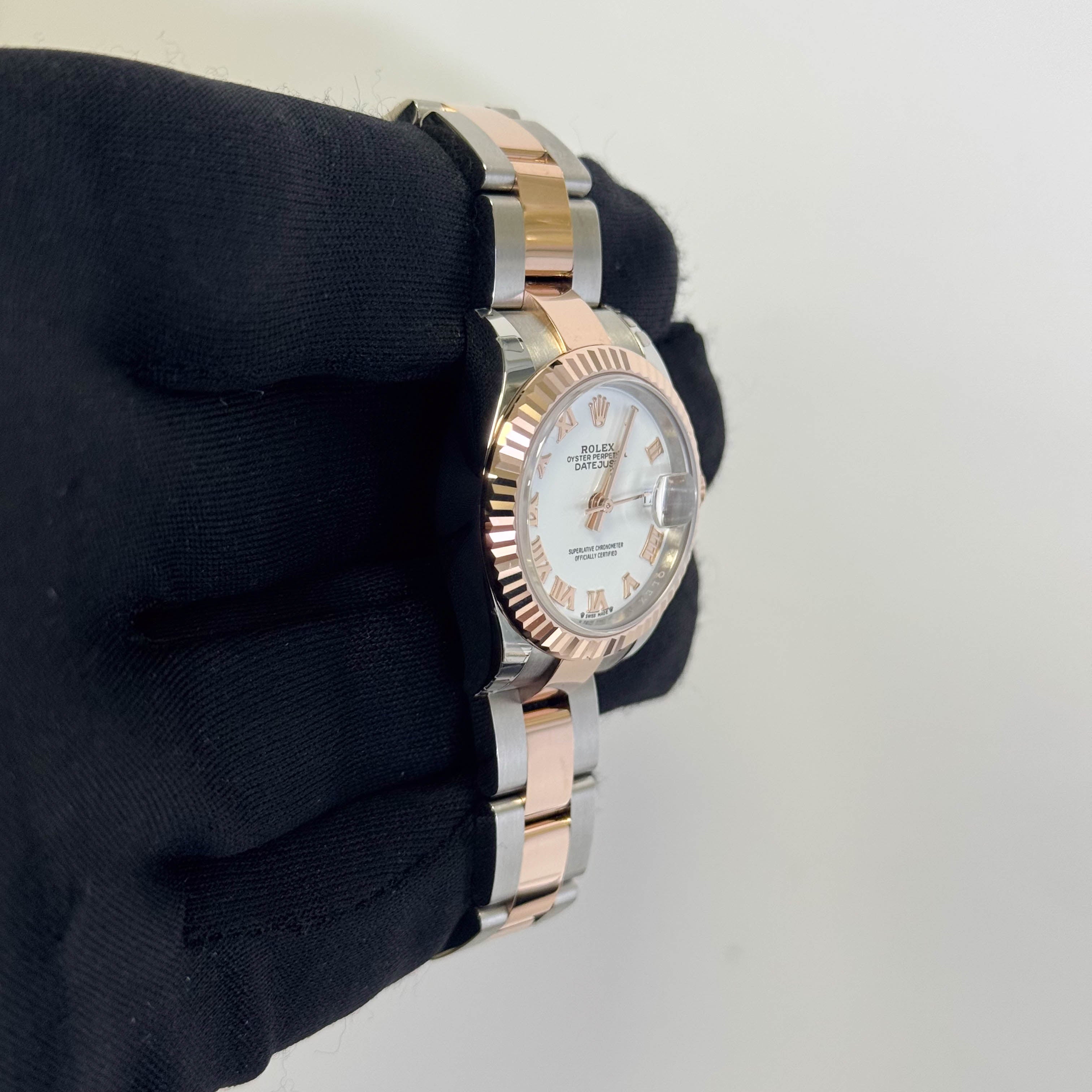 Rolex Datejust 28mm White Dial Watch Ref# 279171