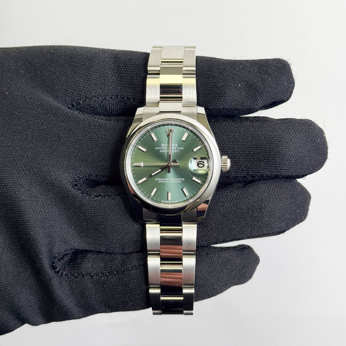 Rolex Datejust 31mm Green Dial Watch Ref# 278240