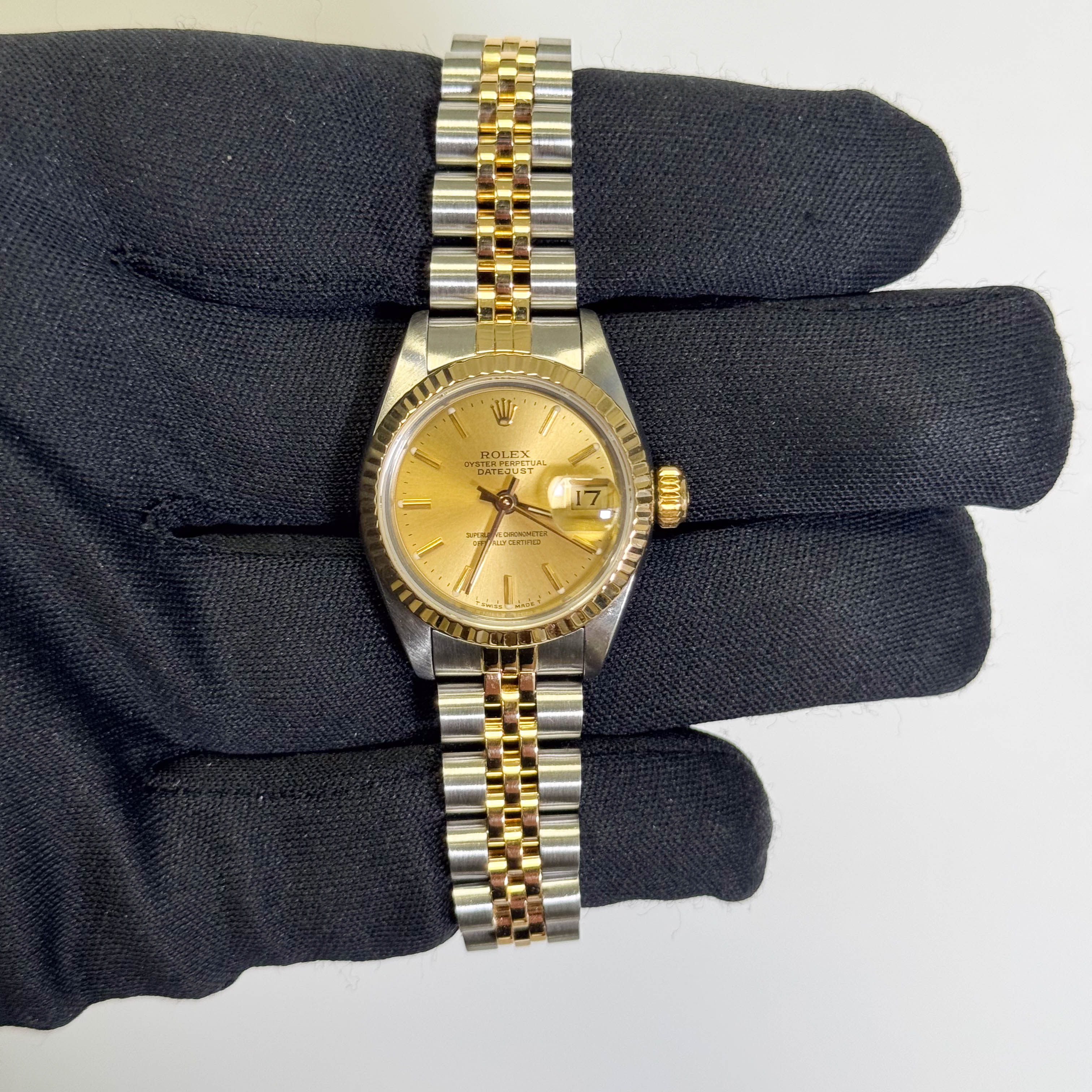Rolex Datejust 26mm Champagne Dial Watch Ref# 69173
