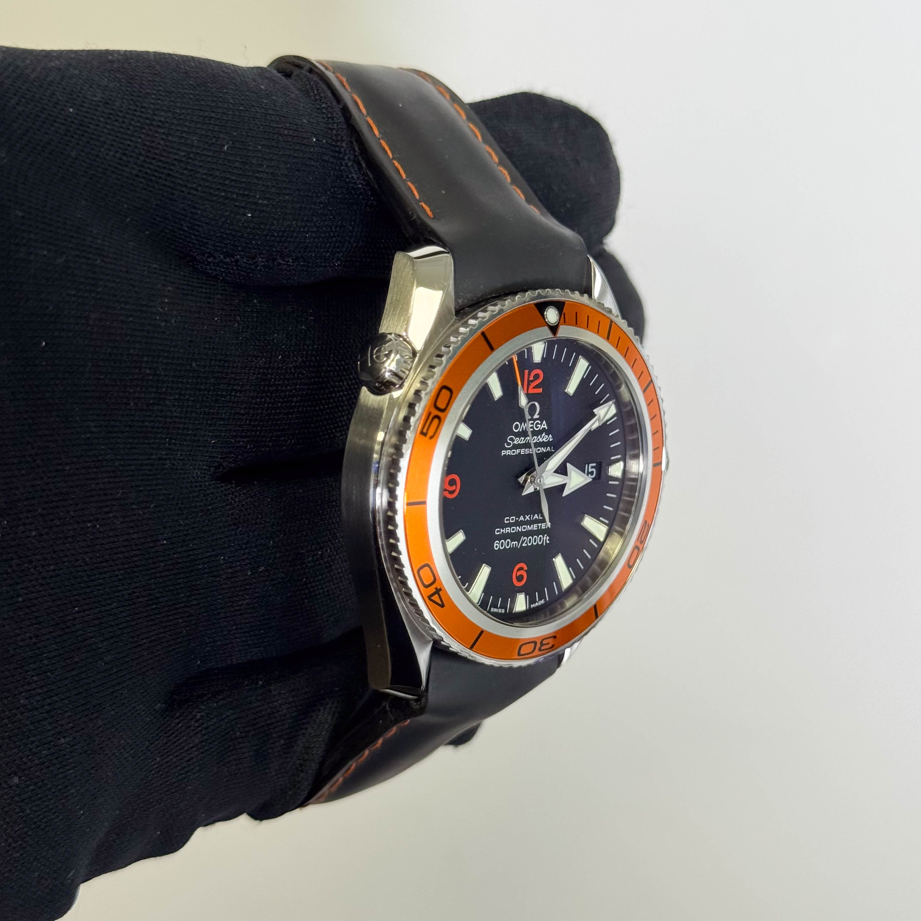 Omega Seamaster 42mm Black Dial Watch Ref# 2209.50.00 - Happy Jewelers Fine Jewelry Lifetime Warranty