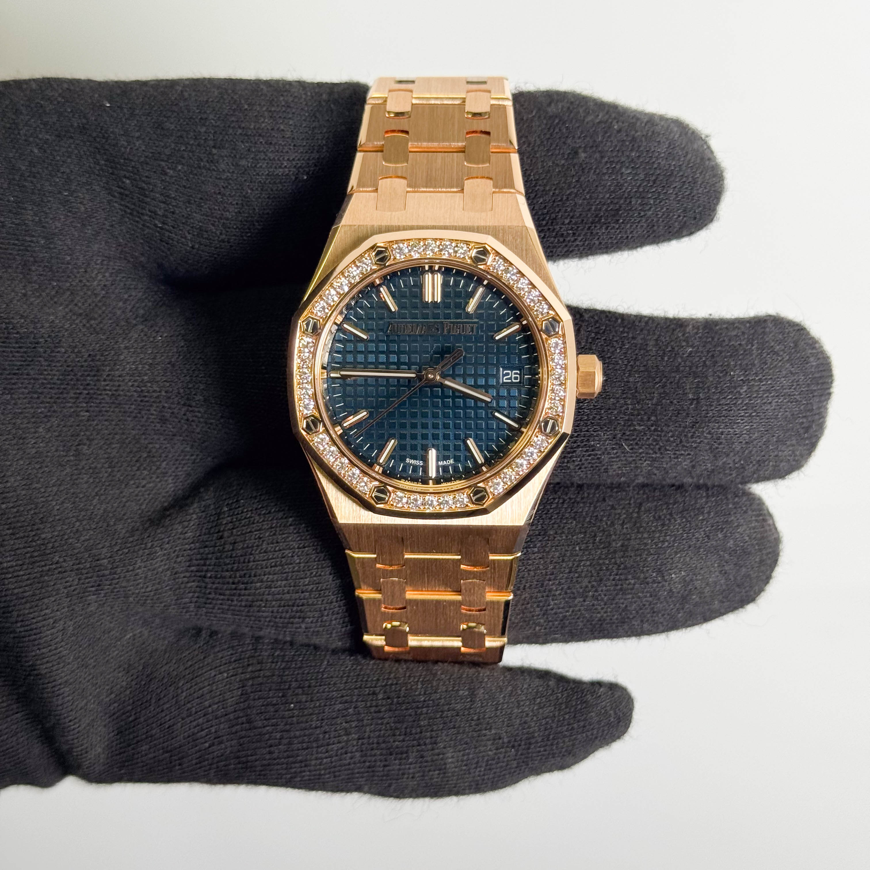 Audemars Piguet Royal Oak 34mm Blue Dial Watch Ref# 77451OR.ZZ.1361OR.04
