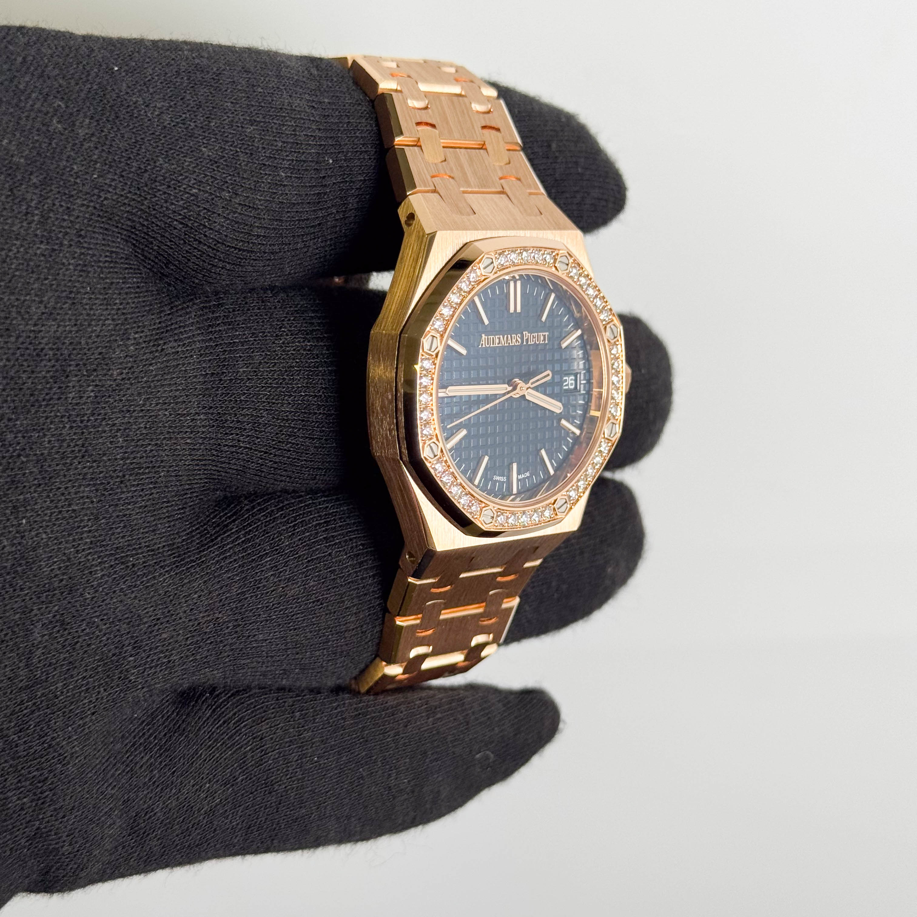 Audemars Piguet Royal Oak 34mm Blue Dial Watch Ref# 77451OR.ZZ.1361OR.04