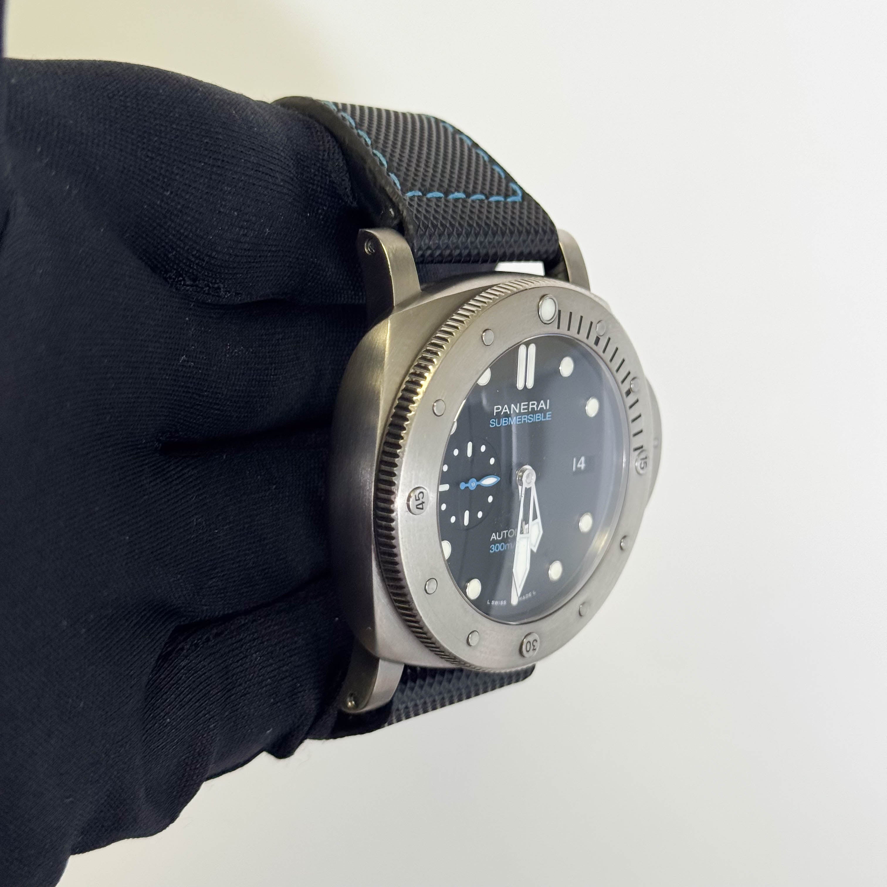 Panerai Luminor Submersible 47mm Black Dial Watch Ref# PAM01305 - Happy Jewelers Fine Jewelry Lifetime Warranty