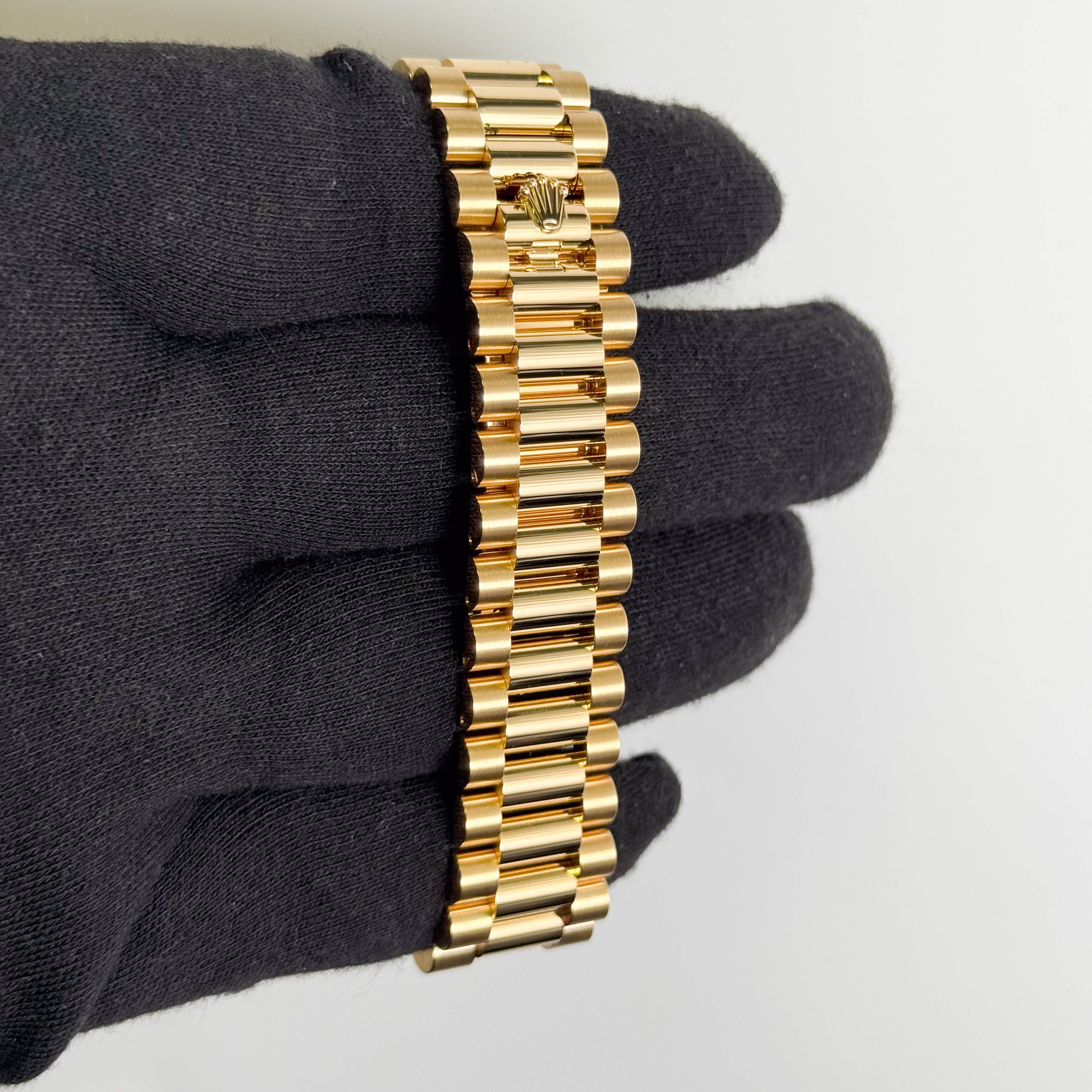 Rolex Day-Date 36mm Black Dial Watch Ref# 128238
