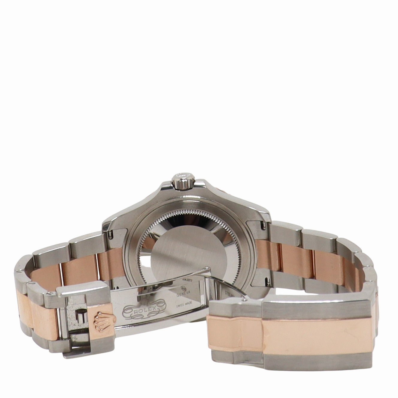 Rolex Yachtmaster 37mm Everose Gold & Stainless Steel Chocolate Dot Dial Watch Reference# 268621 - Happy Jewelers Fine Jewelry Lifetime Warranty