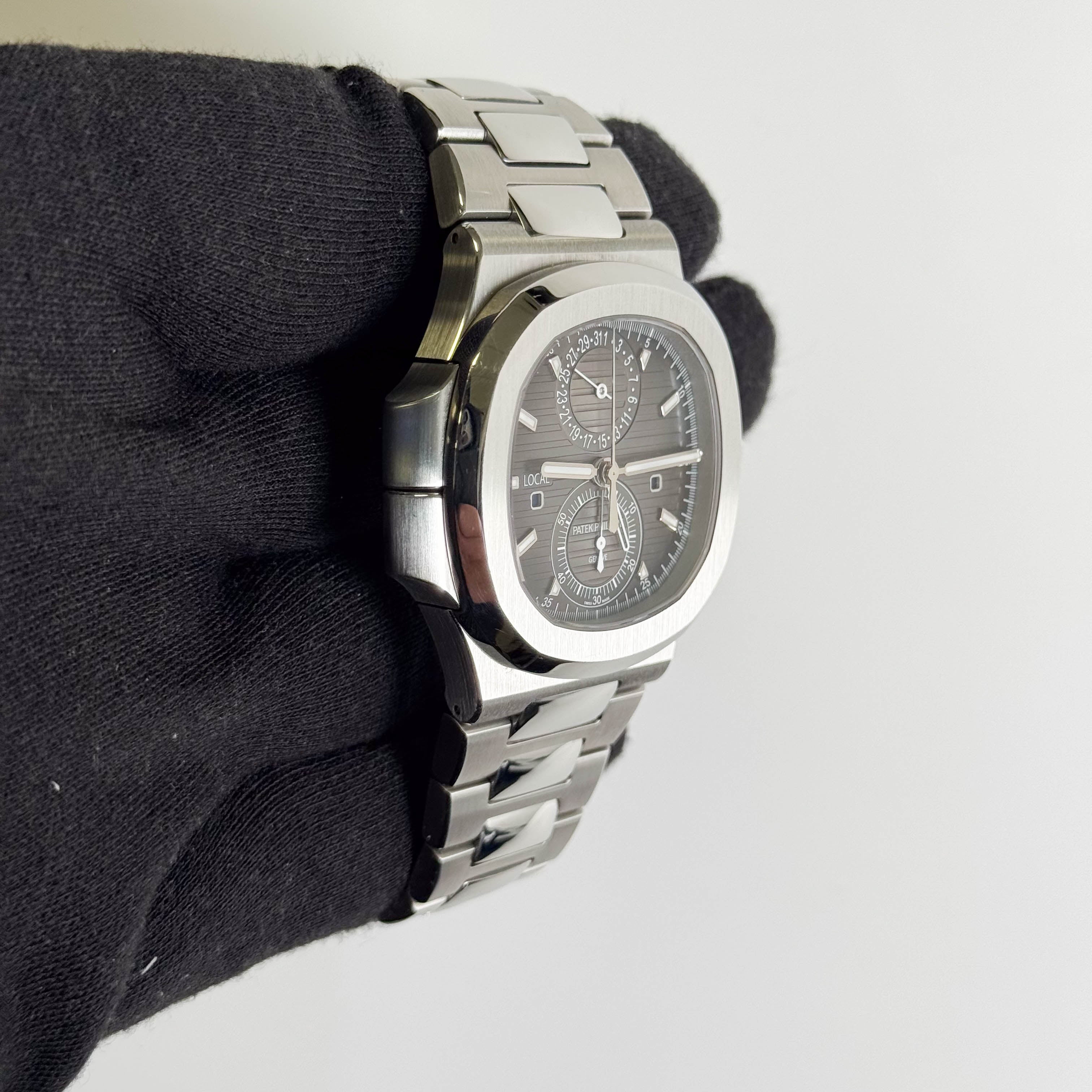 Patek Philippe Nautilus 40.5mm Grey Dial Watch Ref# 5990/1A-001