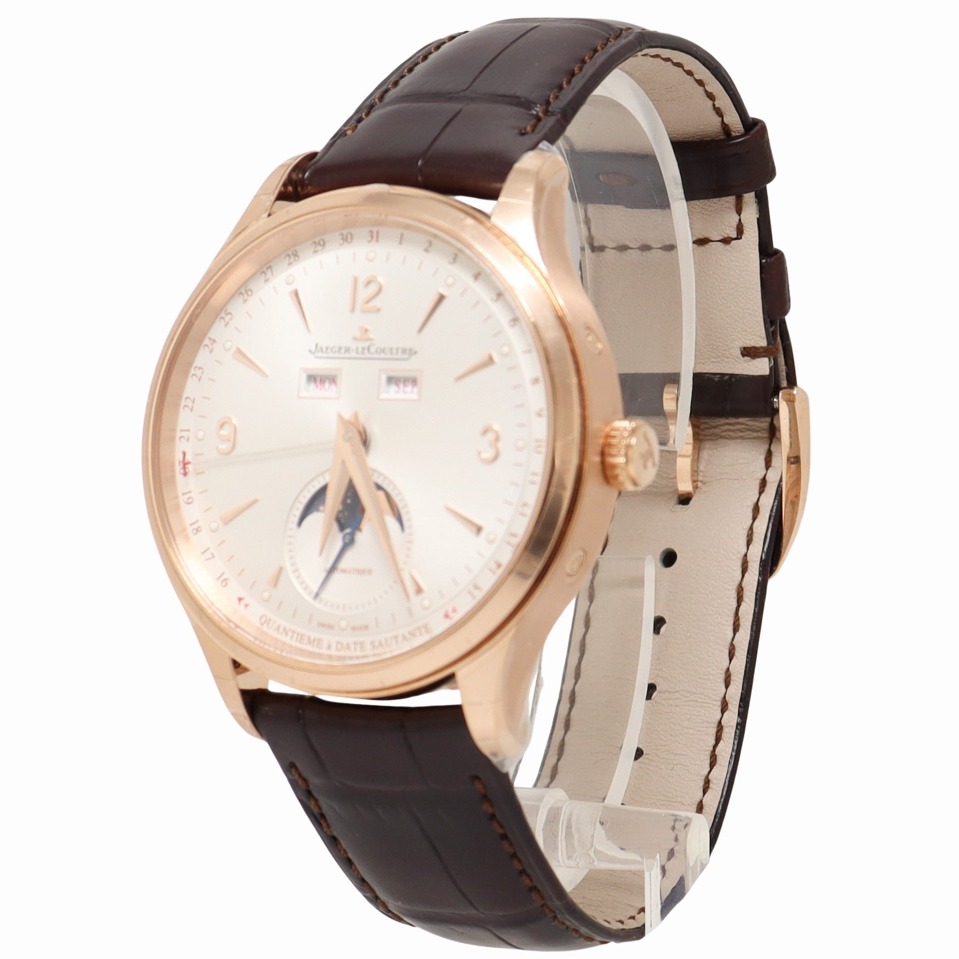 Jaeger-LeCoultre Master Calendar Rose Gold 40mm Silver Dial Watch Reference# Q4142520 - Happy Jewelers Fine Jewelry Lifetime Warranty