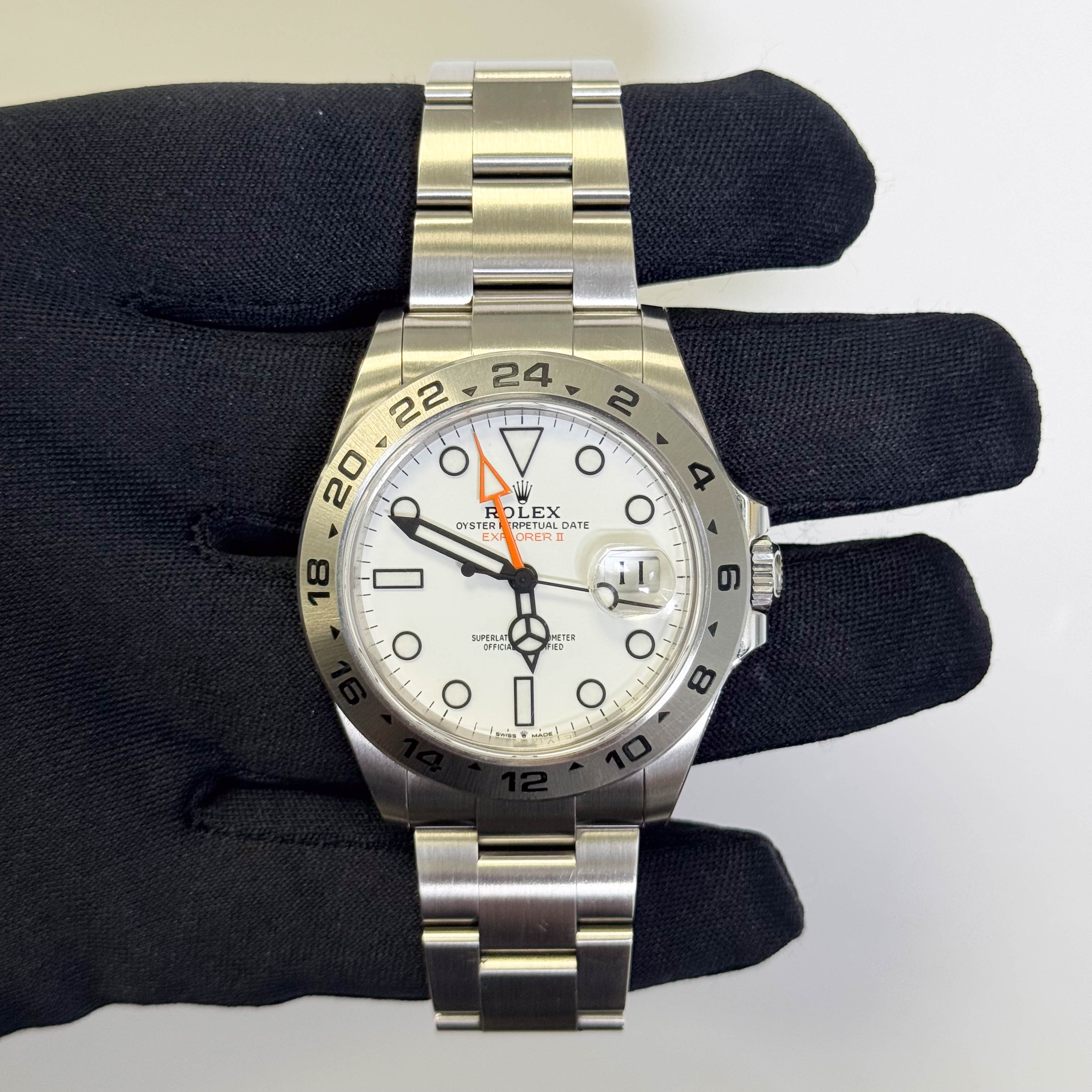 Rolex Explorer II 42mm White Dial Watch Ref# 226570 - Happy Jewelers Fine Jewelry Lifetime Warranty