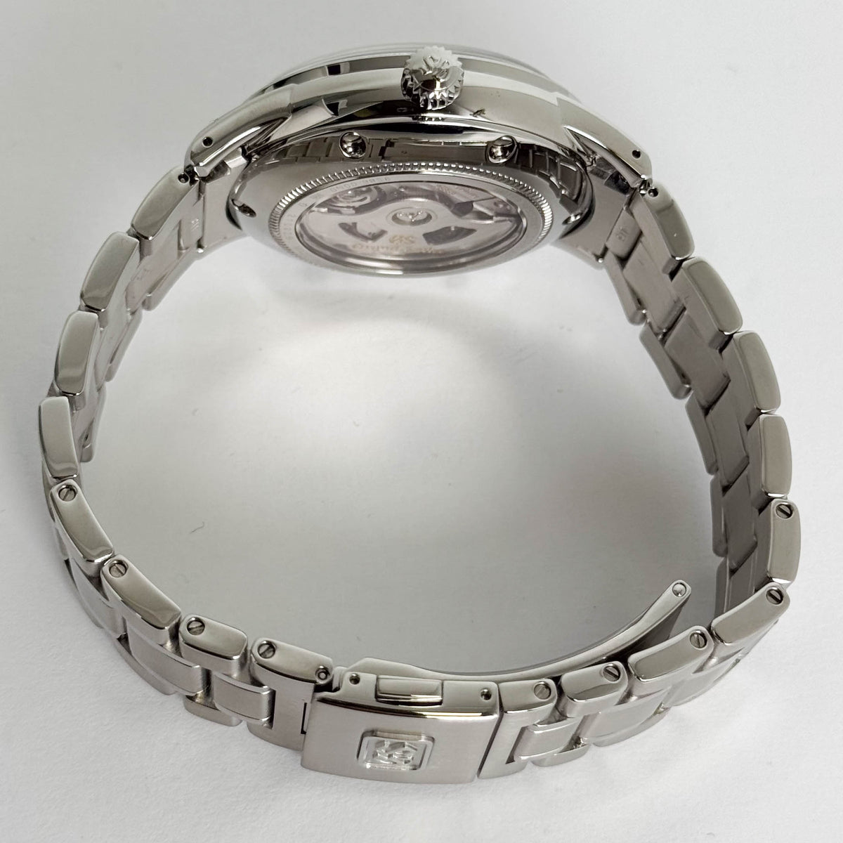 Grand Seiko Hi-Beat 36000 GMT White "Yukigesho" Dial Watch Ref# SBGJ271