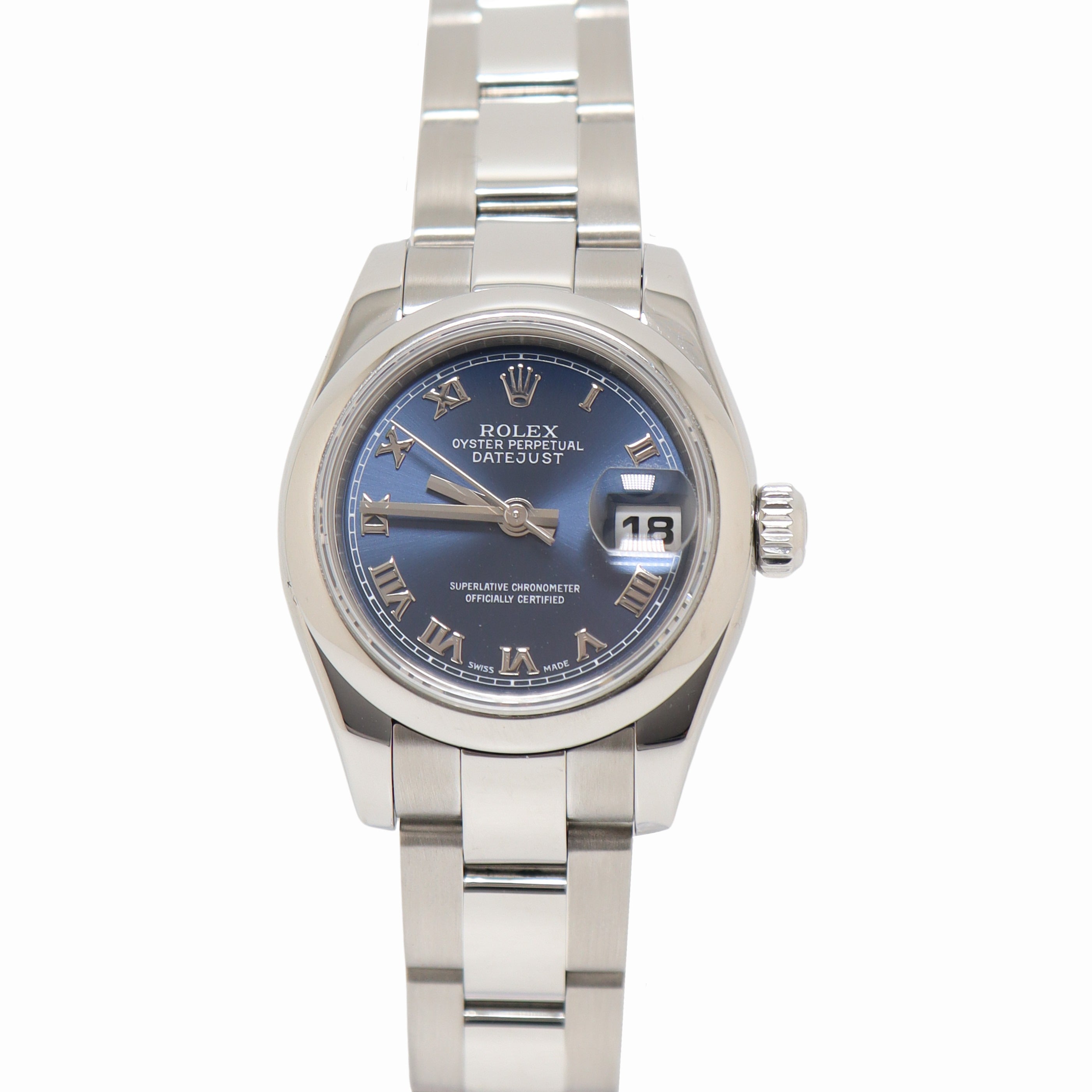 Rolex Datejust 26mm Blue Dial Watch Ref# 179160 - Happy Jewelers Fine Jewelry Lifetime Warranty